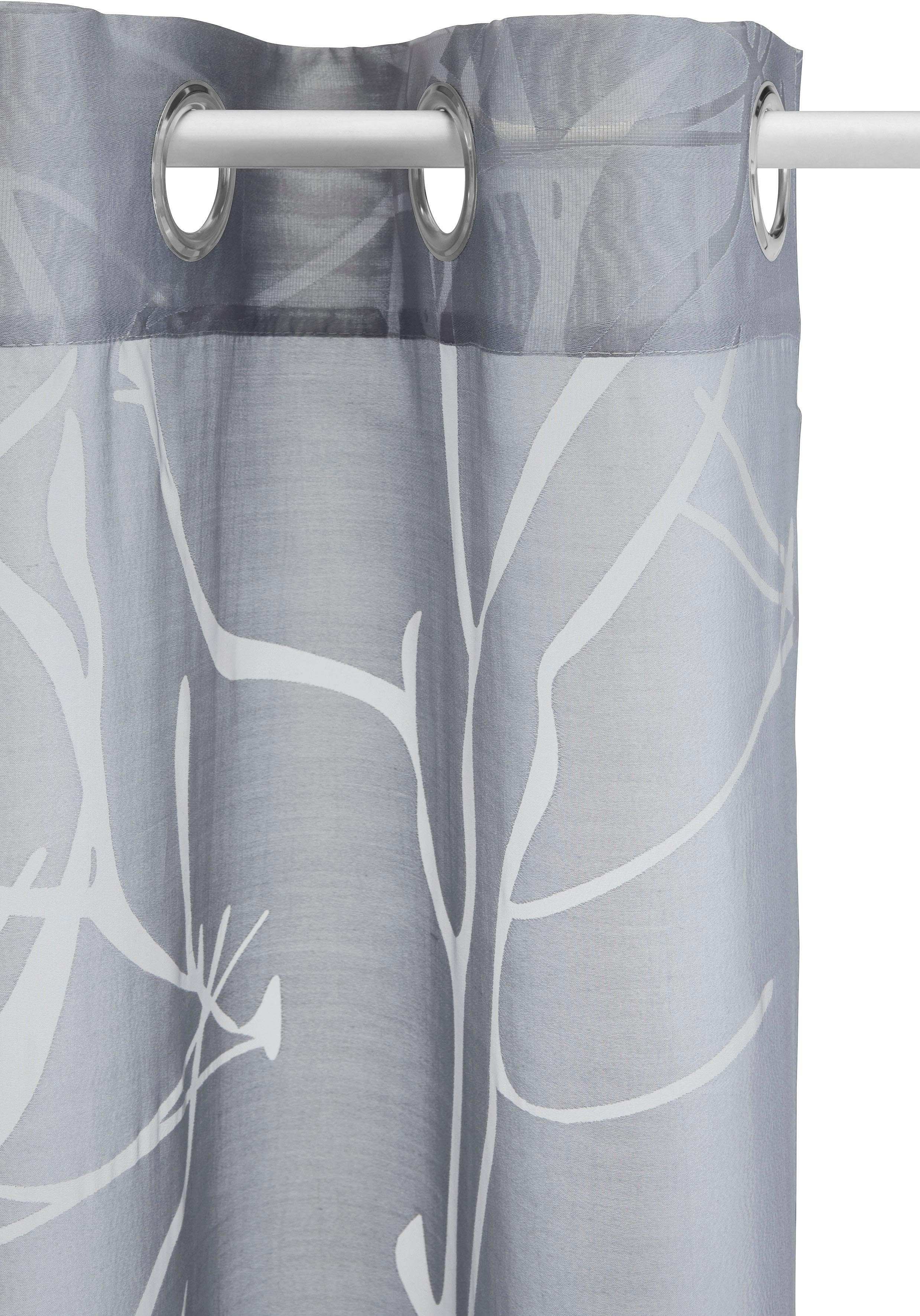 my home Gordijn ANNA Bestseller, takkenmotief, viscose, polyester (1 stuk)