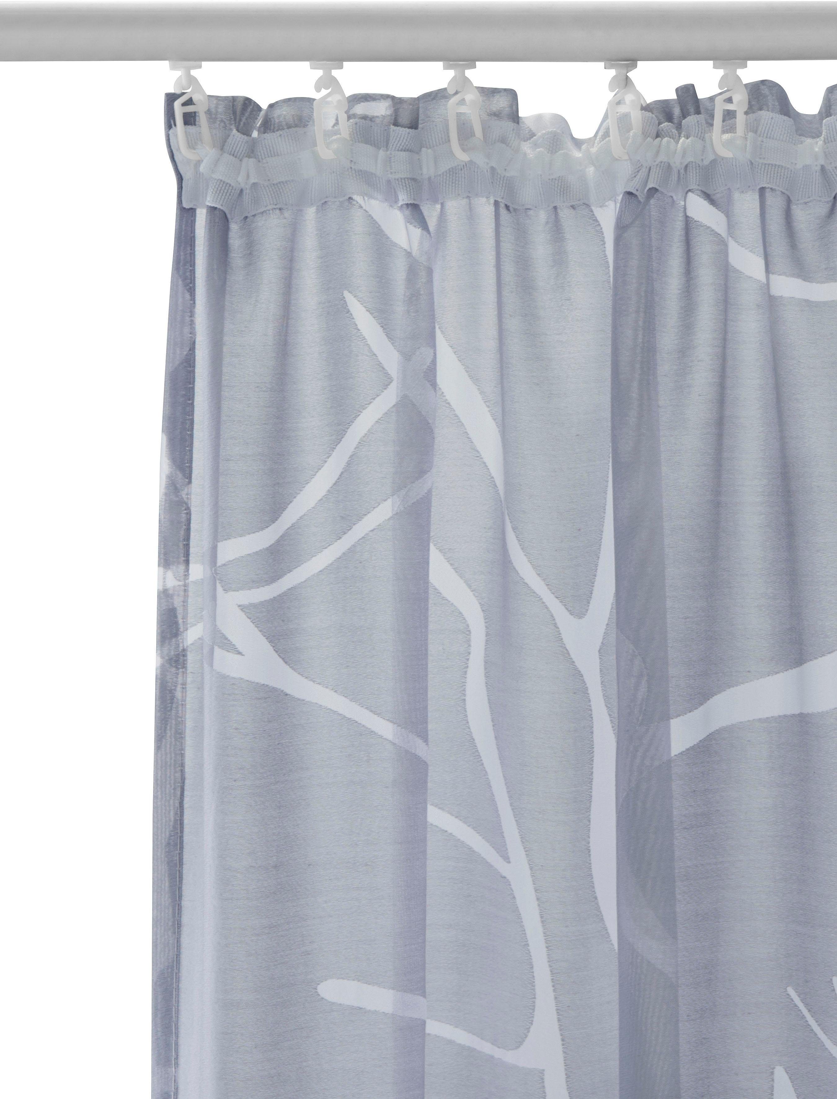 my home Gordijn ANNA Viscose, polyester, takkenmotief (1 stuk)