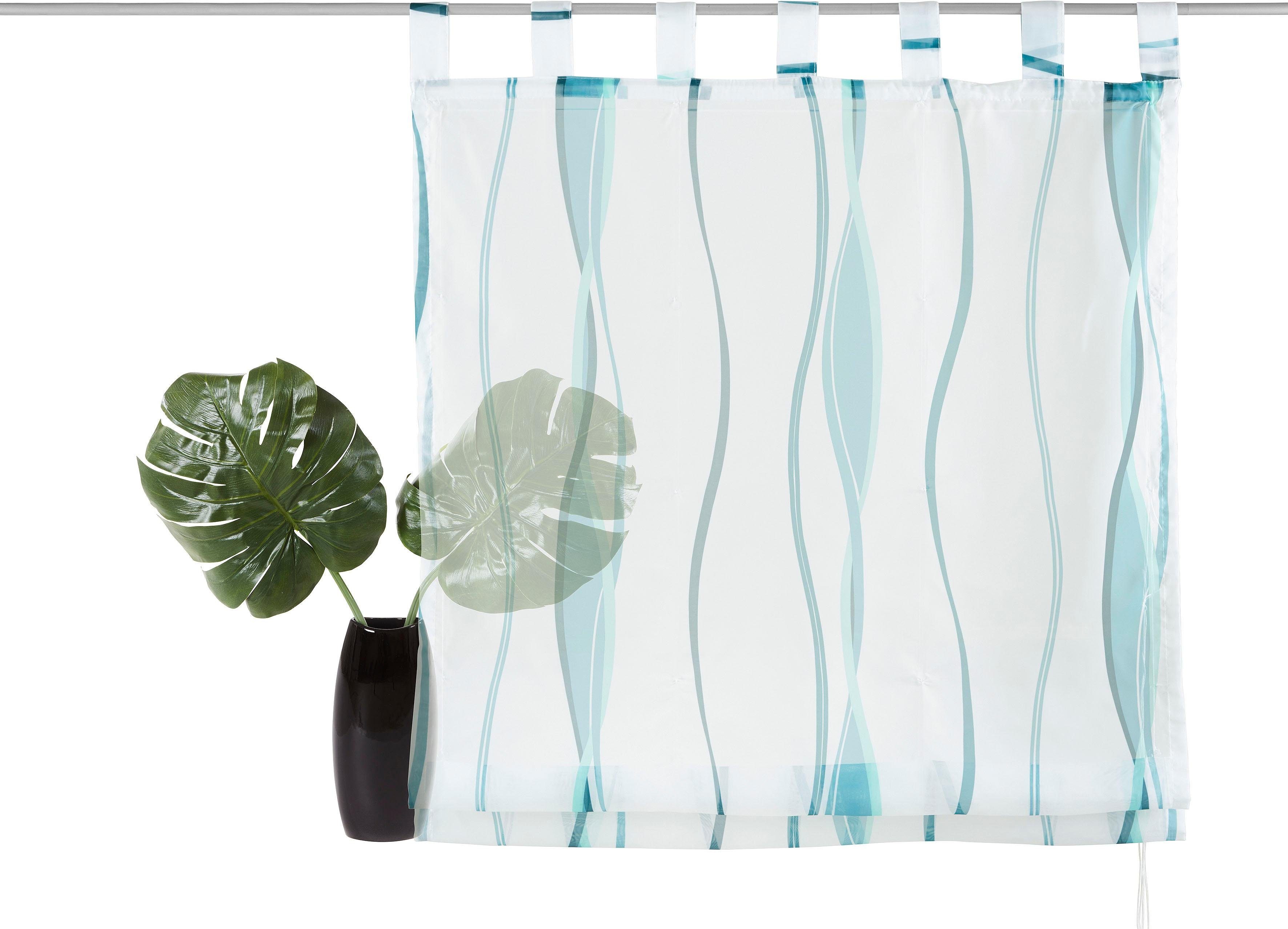 my home Romeins rolgordijn Dimona Transparant, voile, polyester (1 stuk)