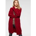 aniston casual vest in oversized look rood