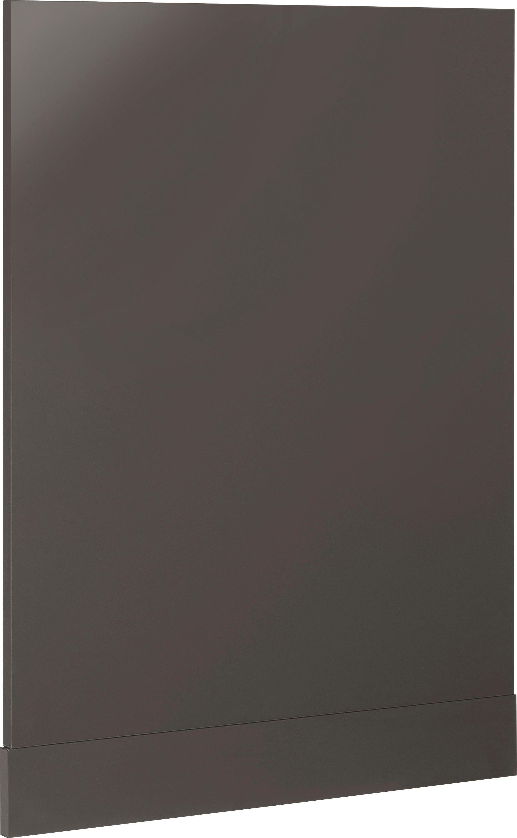 wiho Küchen Frontstrook Cali 60 cm breed, voor deels integreerbare vaatwasser toebehoren grijs