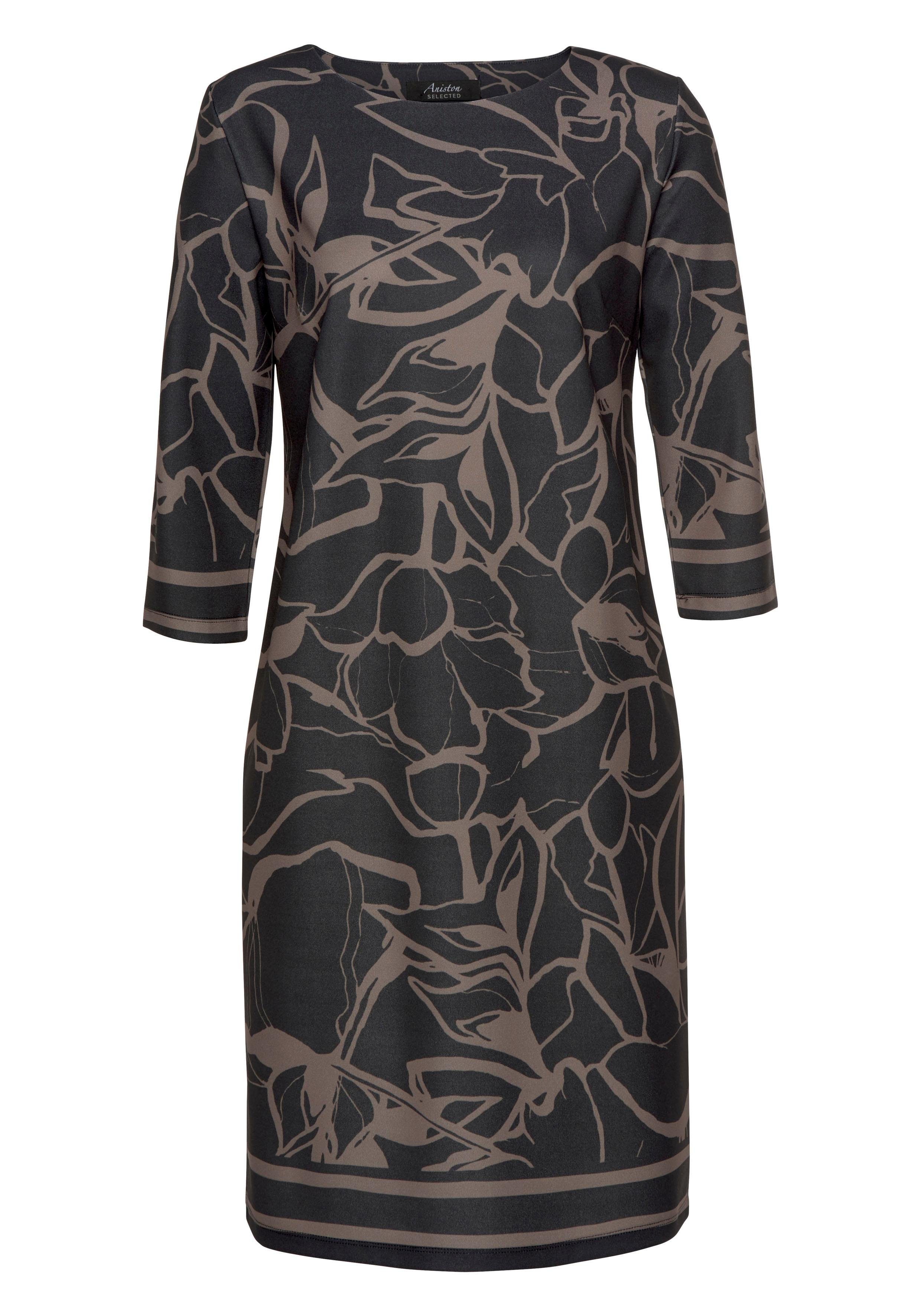 Aniston SELECTED Jerseyjurk met interessante print all-over