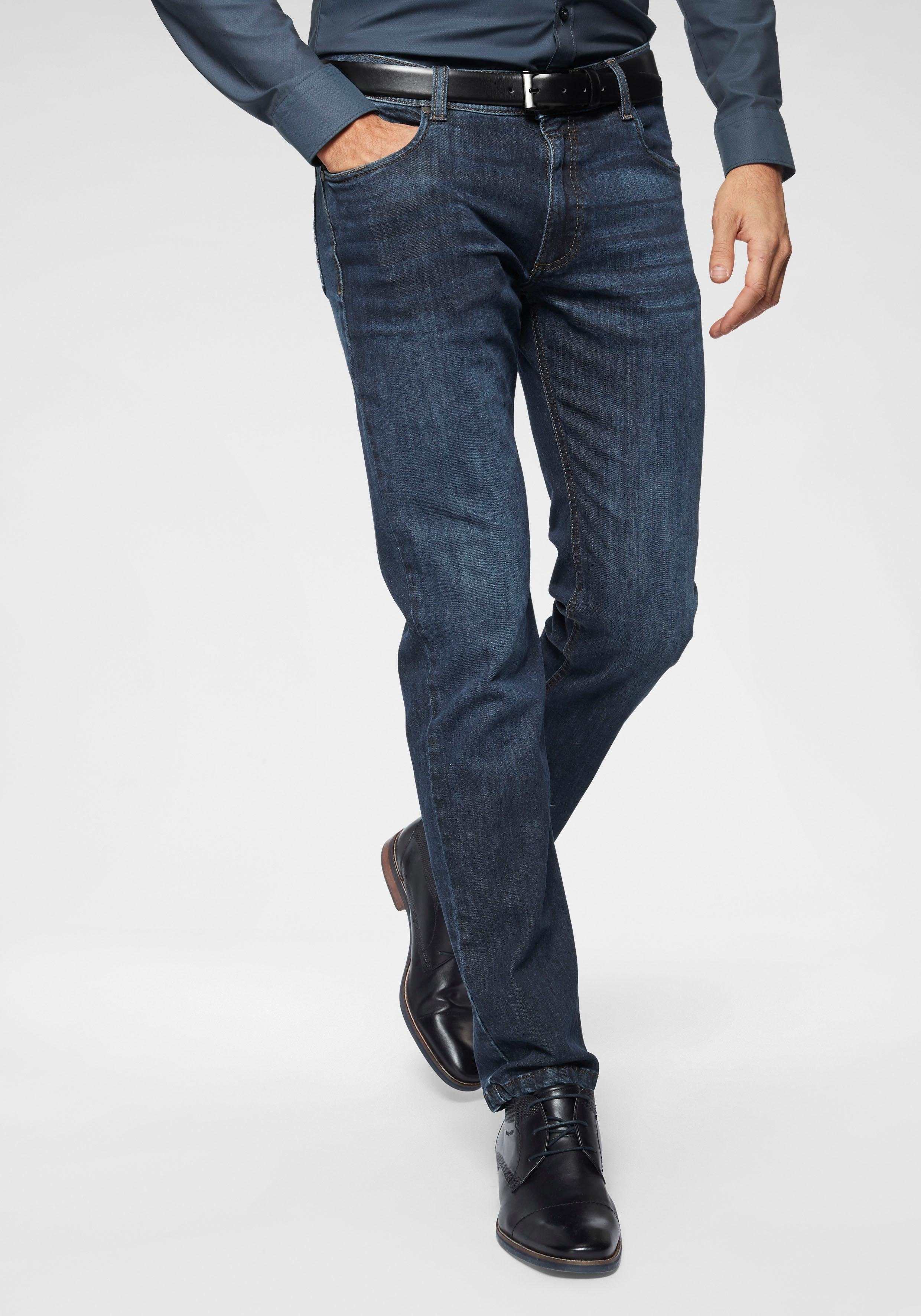 Bugatti 5-pocket jeans Band met riemlussen en zip-fly
