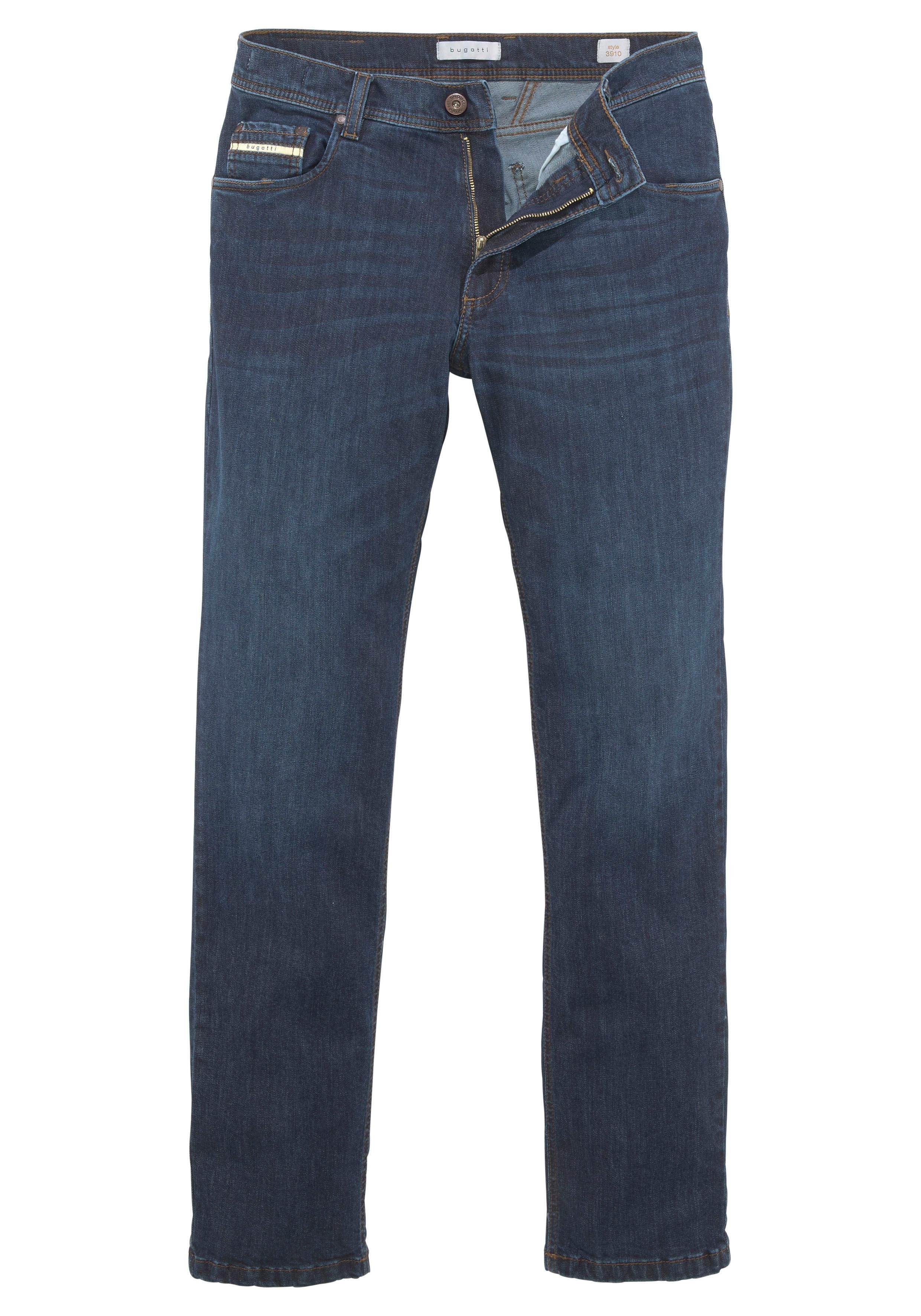 Bugatti 5-pocket jeans Band met riemlussen en zip-fly