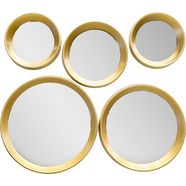 spiegelprofi gmbh sierspiegel marie 5-delige set, diverse inrichtingsmogelijkheden (5 stuks) goud