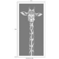 spiegelprofi gmbh wanddecoratie giraf exclusieve artprint, lijst zwart zwart
