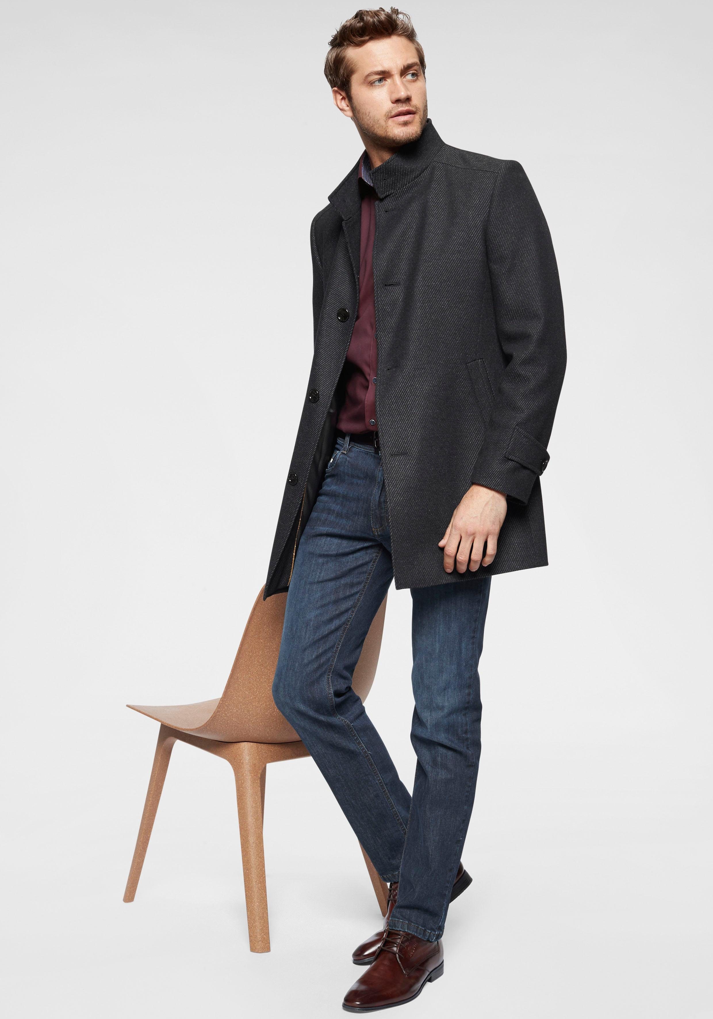 Bugatti 5-pocket jeans Band met riemlussen en zip-fly