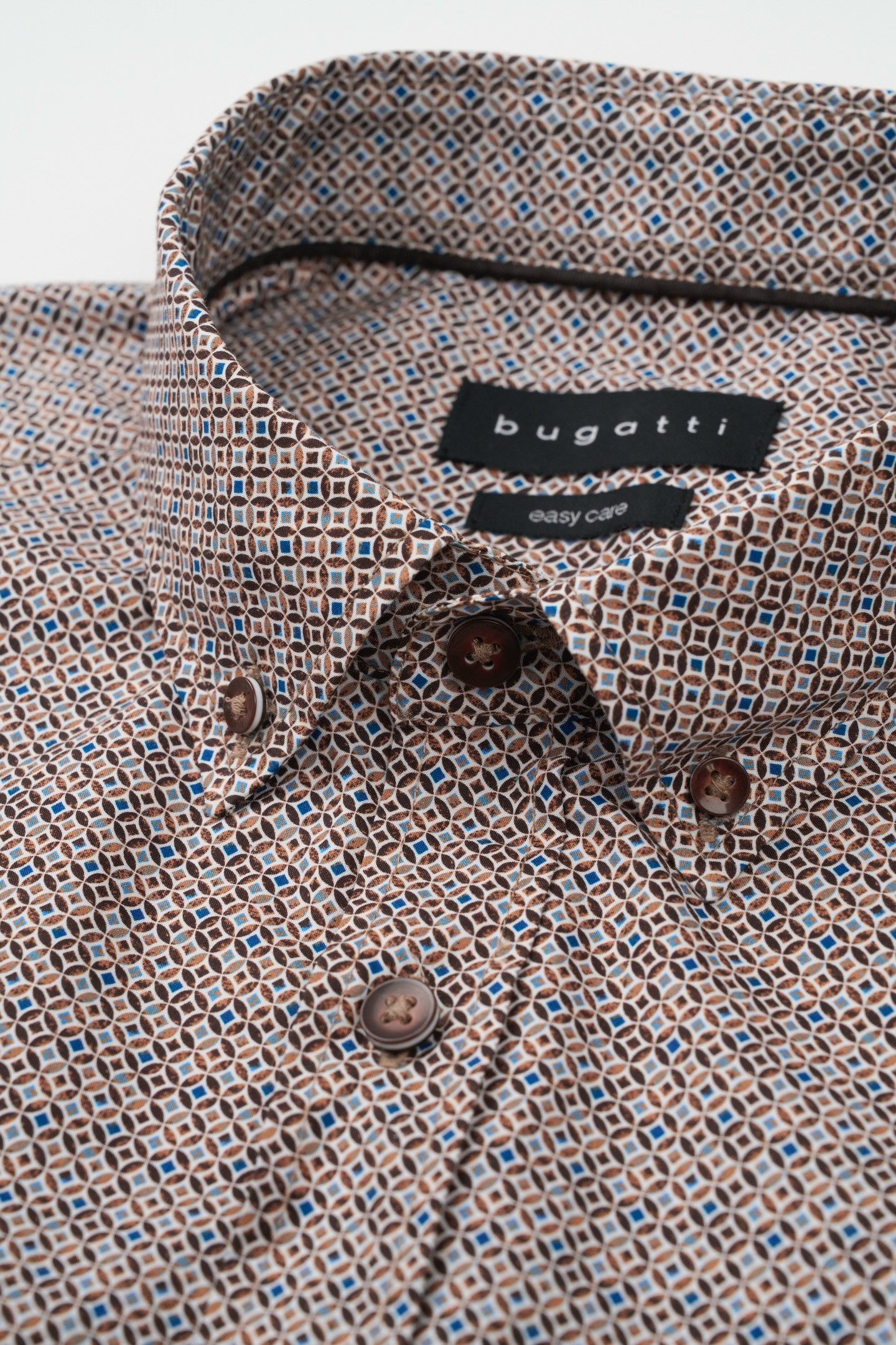 Bugatti Overhemd met lange mouwen met moderne pasvorm