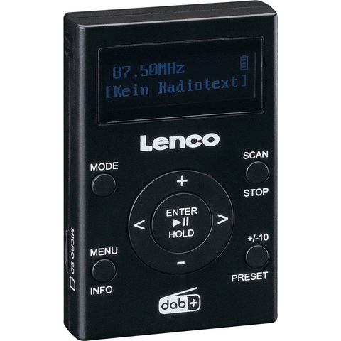 Pocket Dab+- Fm Radio En Mp3 Speler Lenco Pdr-011bk Zwart