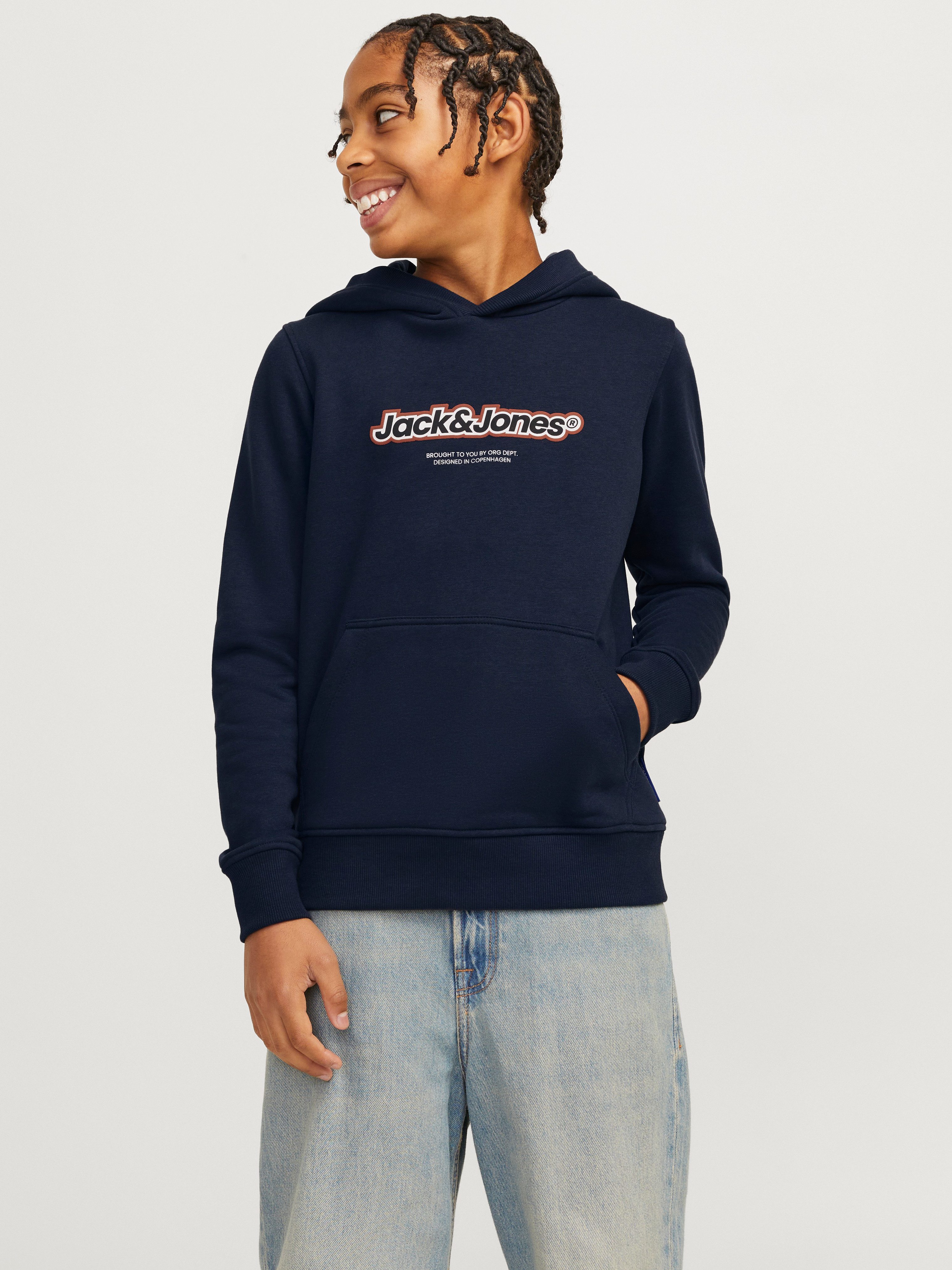 Jack & Jones Junior Hoodie JORVESTERBRO NEWTON BRNDG SWEAT BF JNR