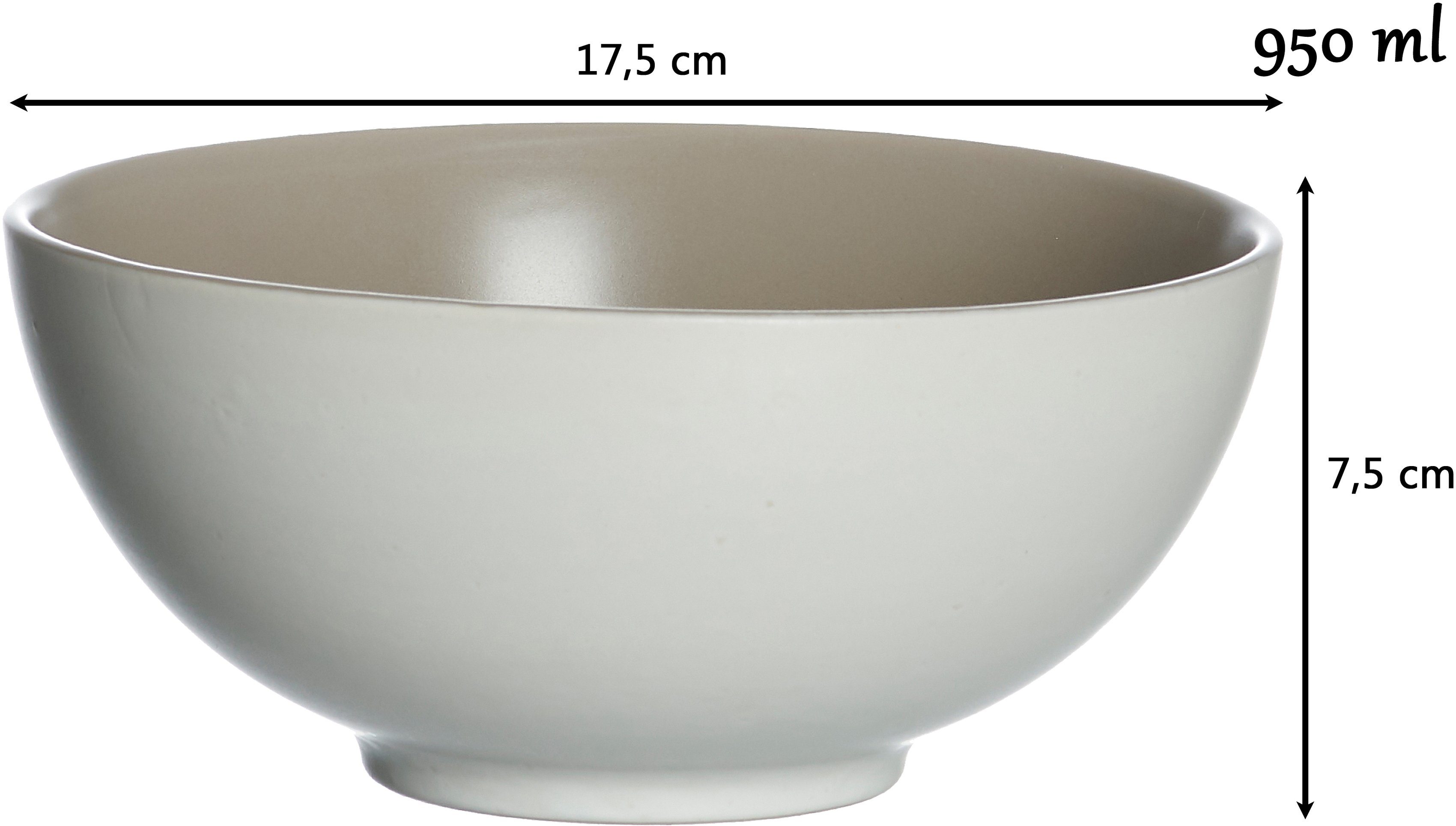 Ritzenhoff & Breker Schaal Morelia Boeddha-bowls, Ø 17,5 cm (set, 2-delig)