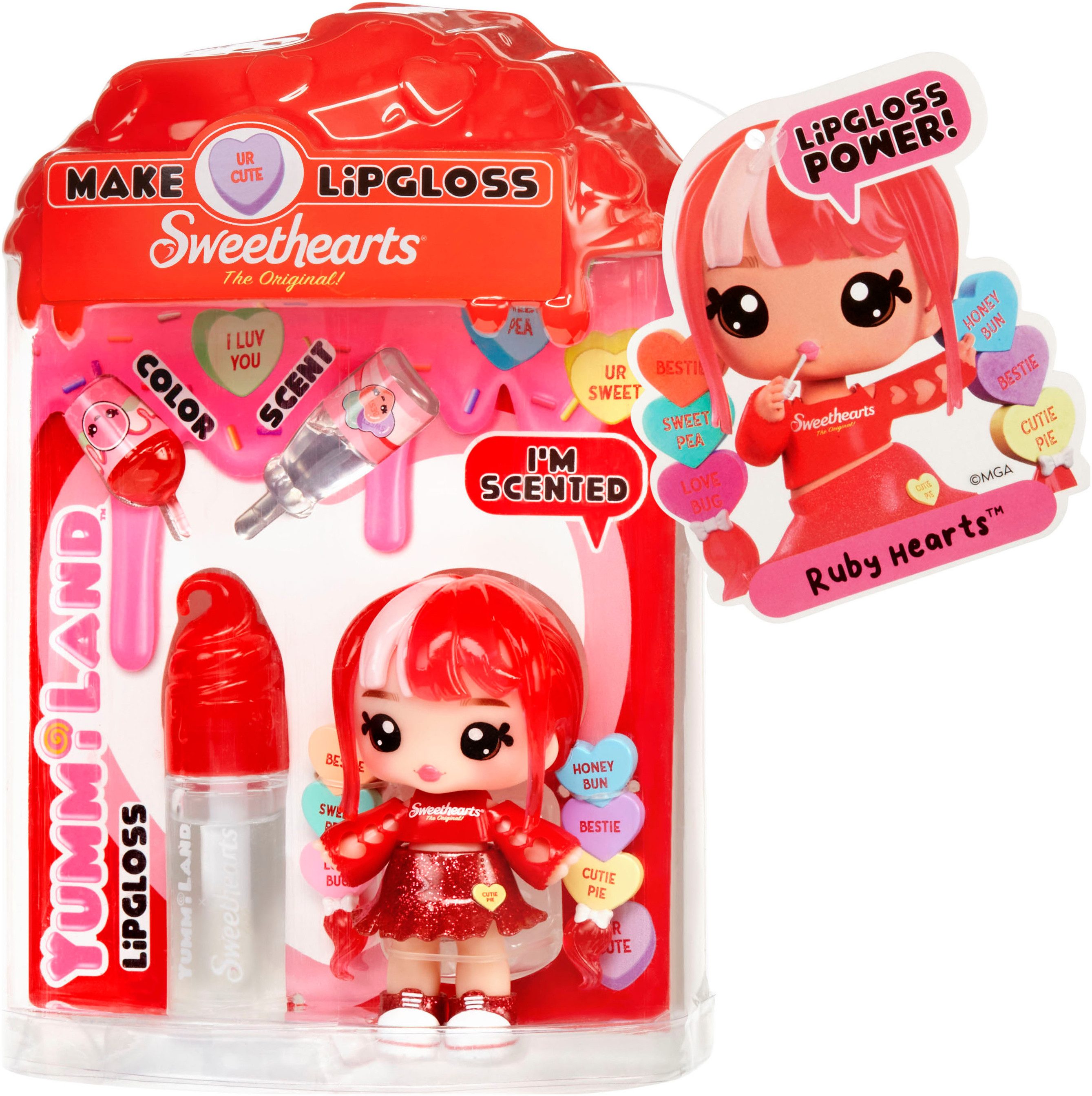 Mini-pop Yummiland Sweet Lip Gloss-Ruby Hearts