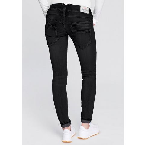 NU 20% KORTING: Herrlicher skinny jeans PITCH SLIM Low waist met licht push-upeffect