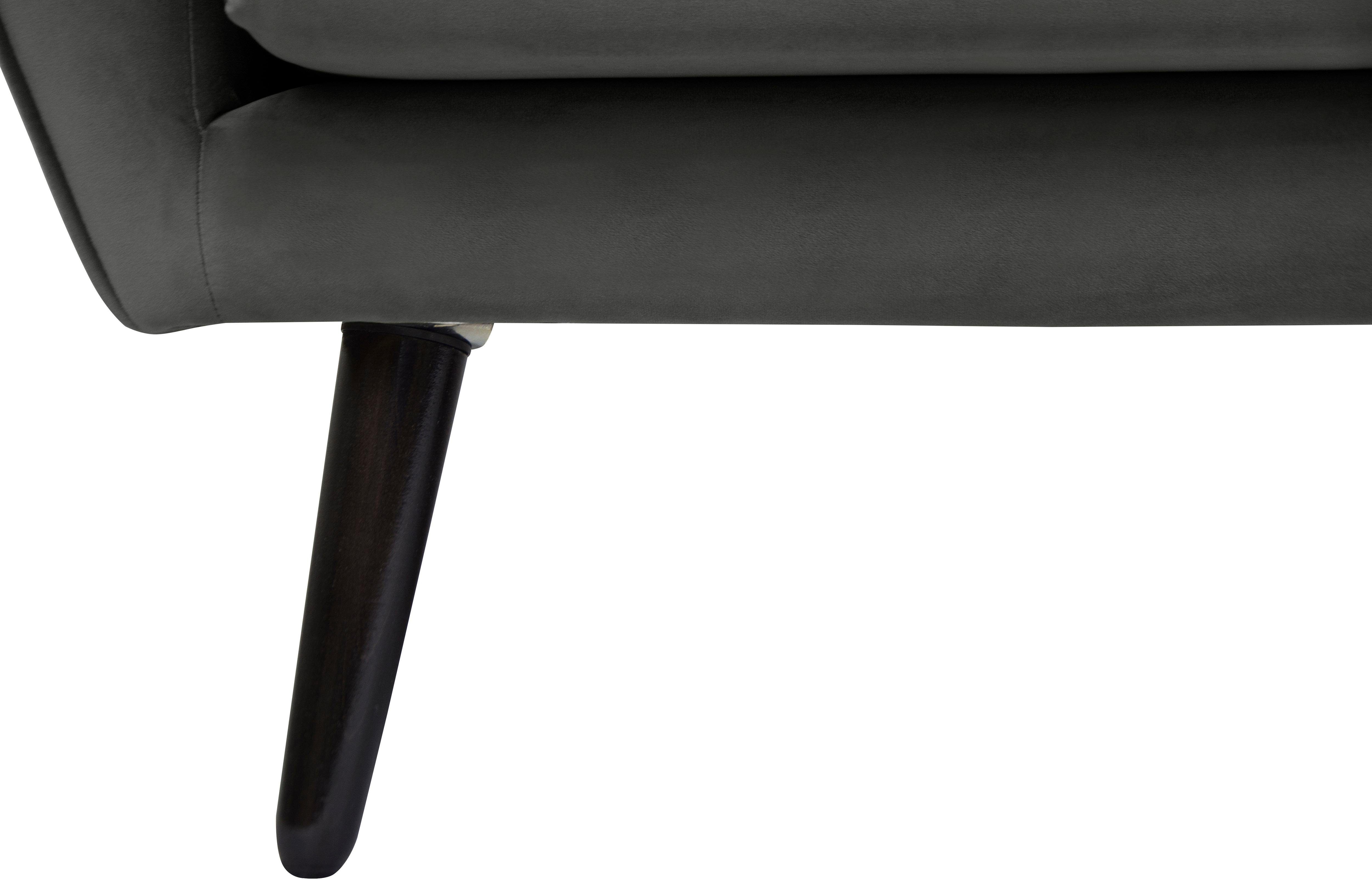 andas Fauteuil Bille met naad in het rugkussen en eikenhouten poten, design by morten georgsen
