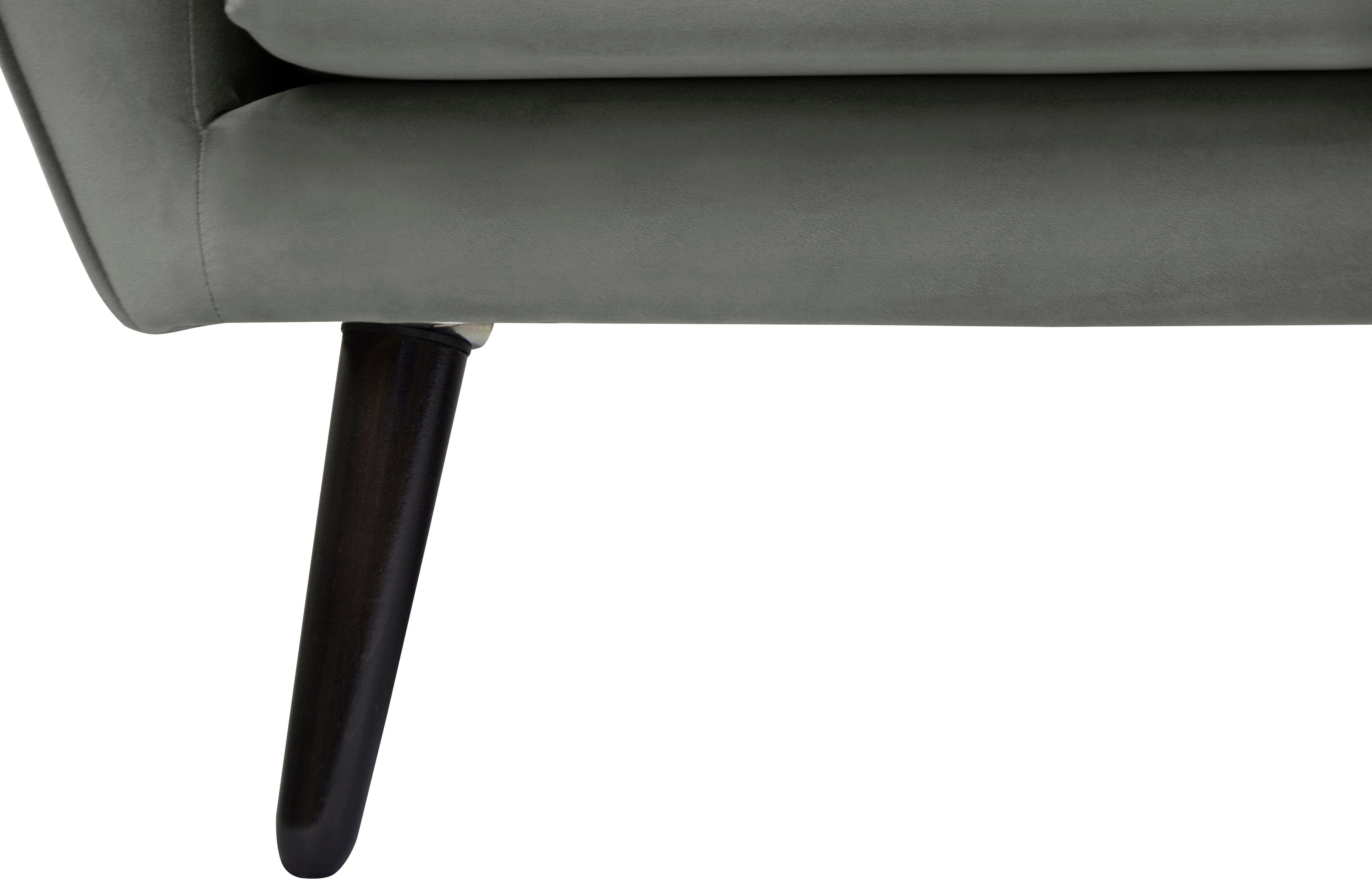 andas Fauteuil Bille met naad in het rugkussen en eikenhouten poten, design by morten georgsen