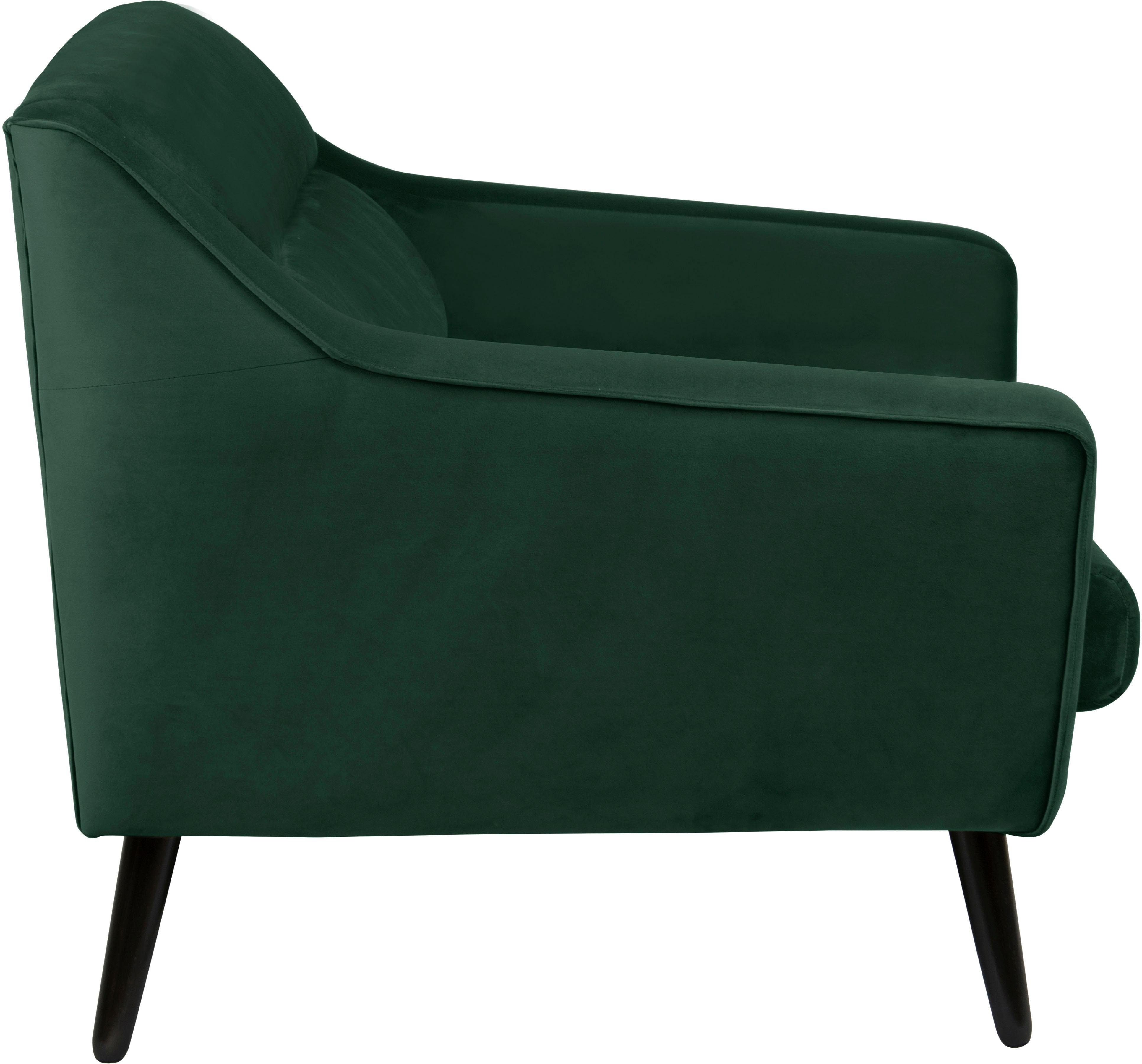 andas Fauteuil Bille met naad in het rugkussen en eikenhouten poten, design by morten georgsen