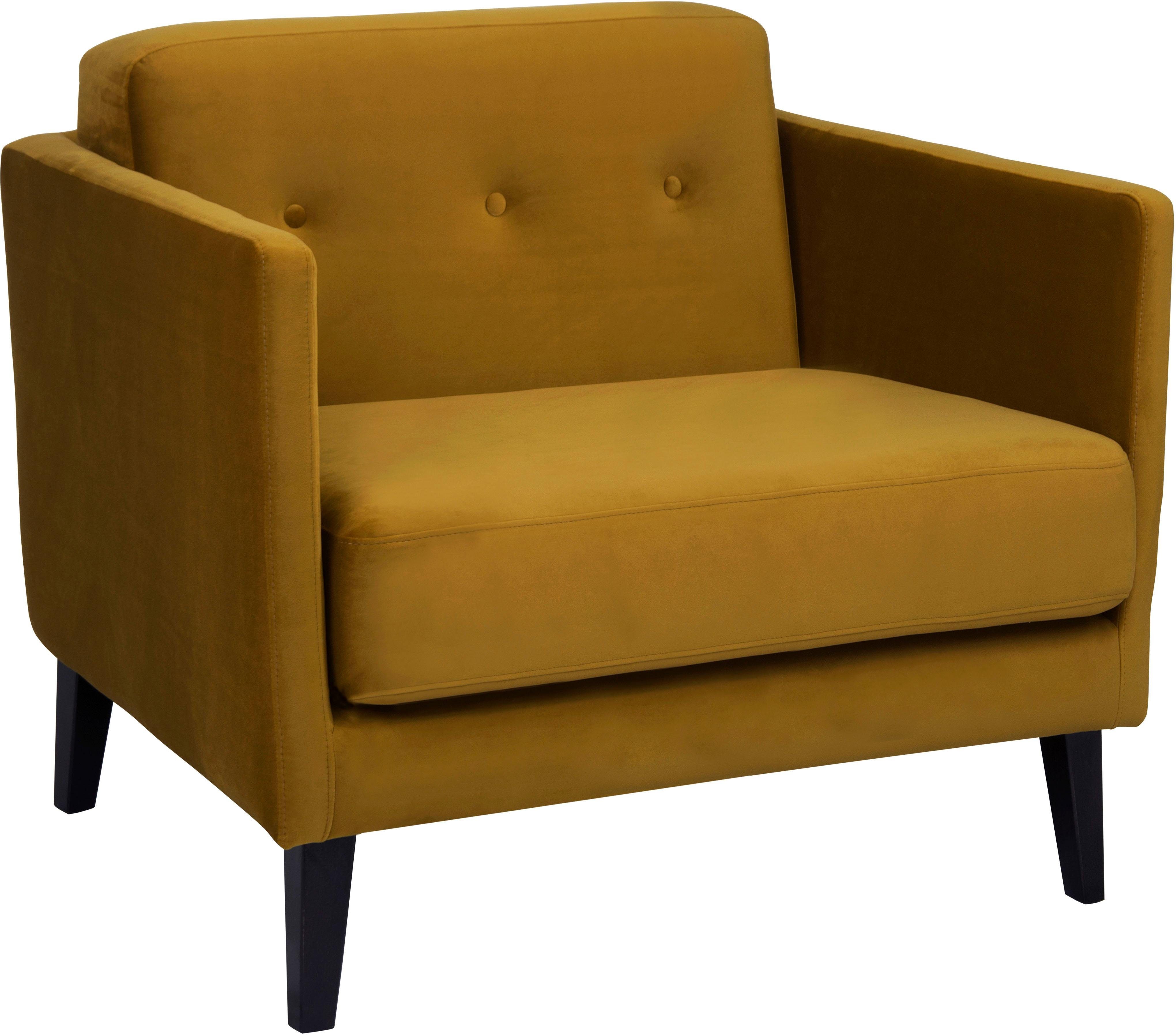 andas Fauteuil Raadal in scandinavische look, met capitonnage, design by morten georgsen