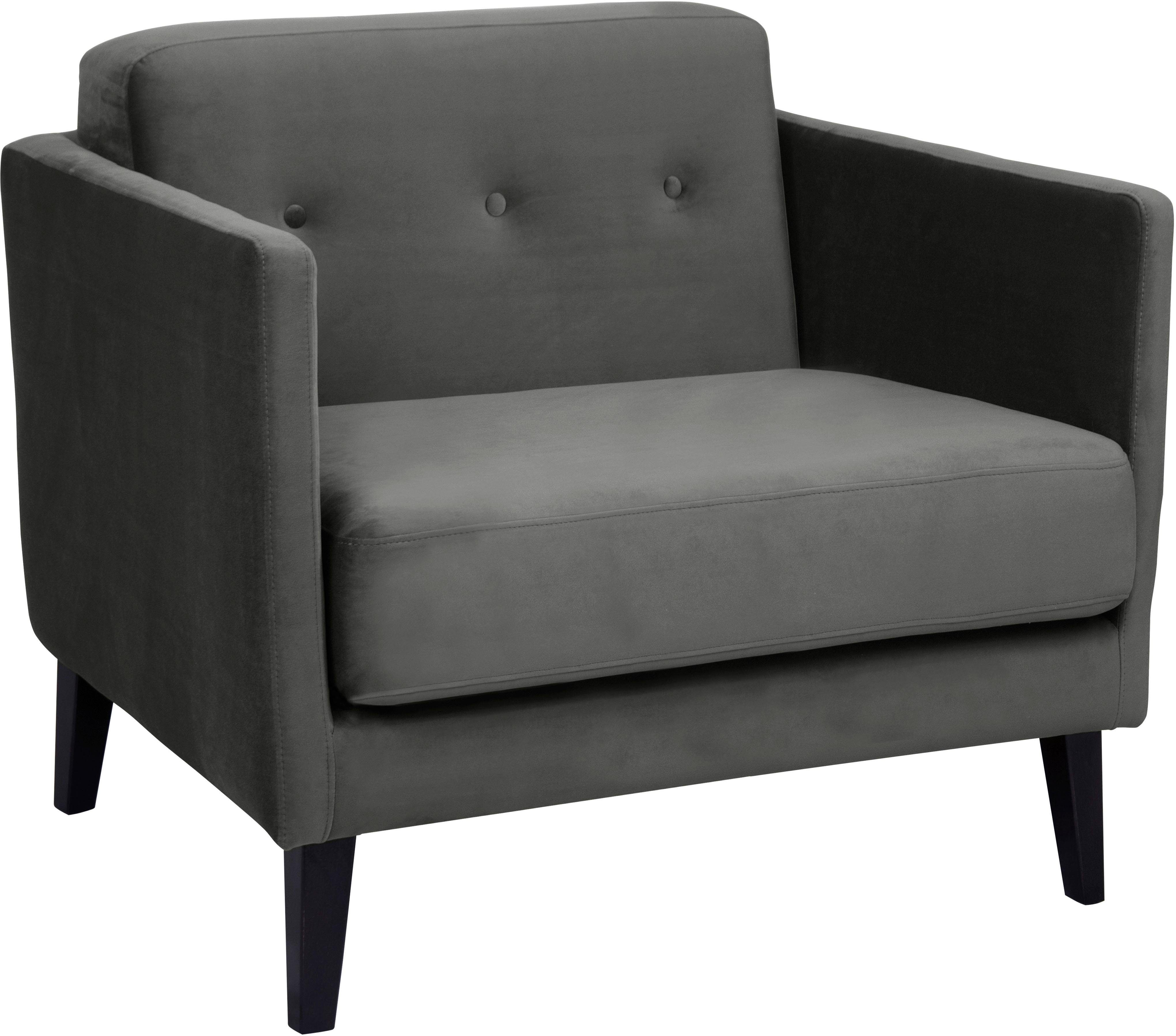 andas Fauteuil Raadal in scandinavische look, met capitonnage, design by morten georgsen