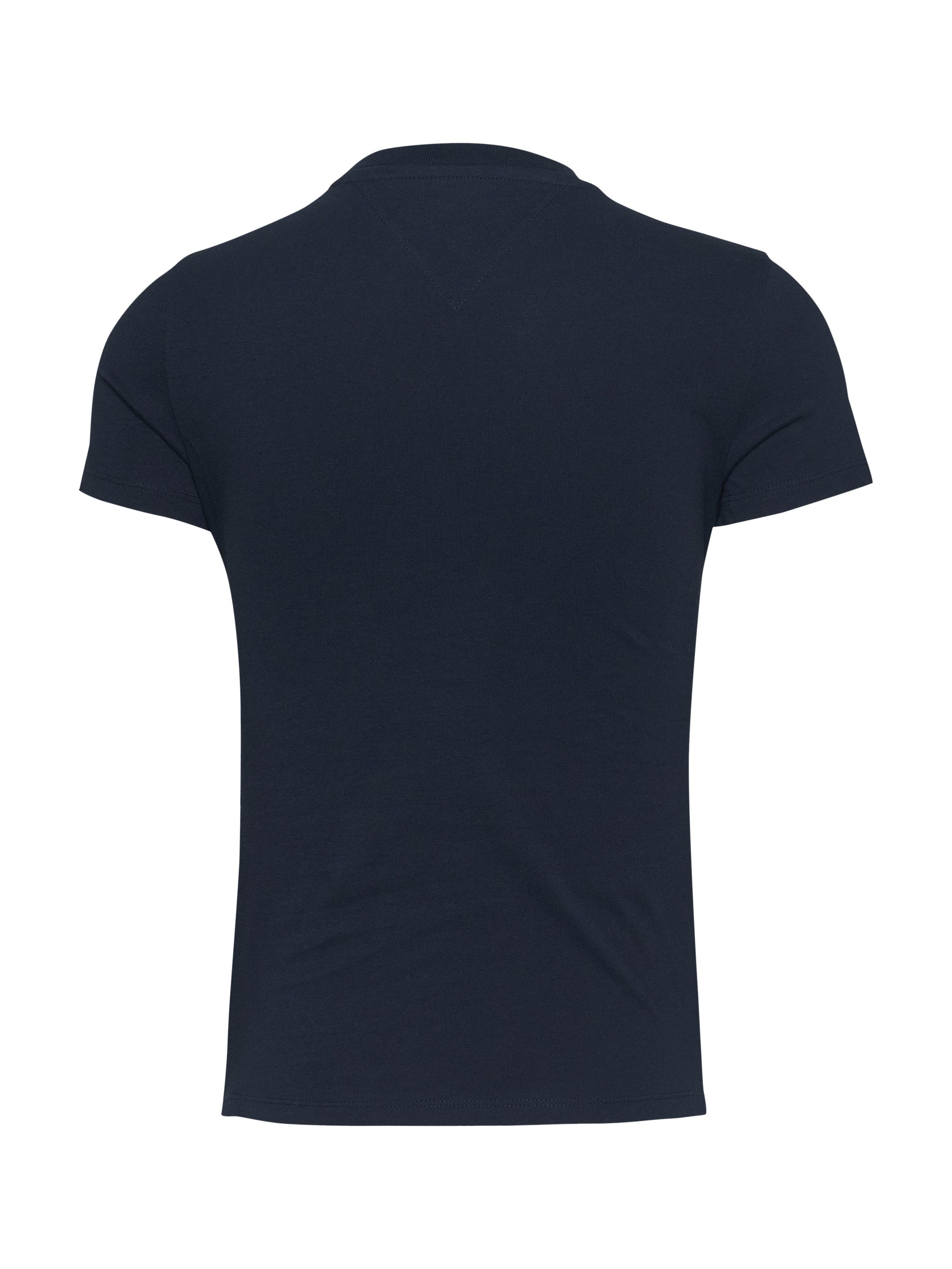 Tommy Jeans Curve Shirt met ronde hals Shirt TJW SLIM ESSENTIAL in grote maten, logoprint op borsthoogte, met logoborduring