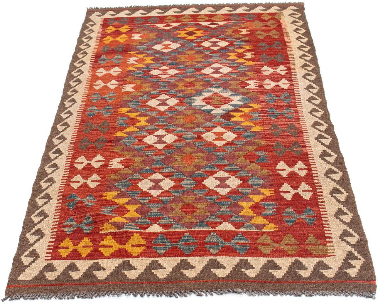 morgenland Loper Kelim medaillon rosso 195 x 98 cm Oriëntaalse look