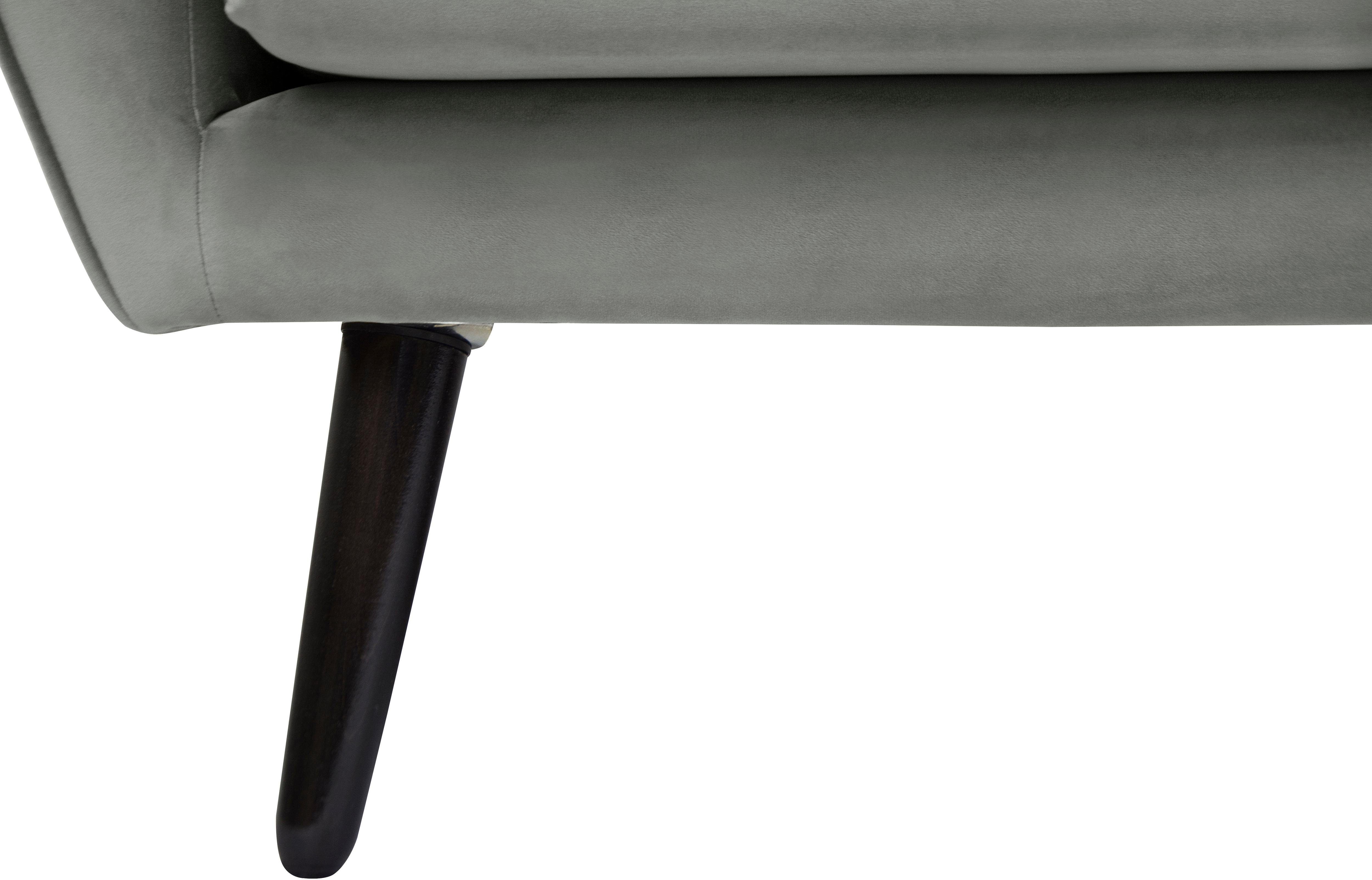 andas 3-zitsbank Bille met naad in het rugkussen en eikenhouten poten, design by morten georgsen