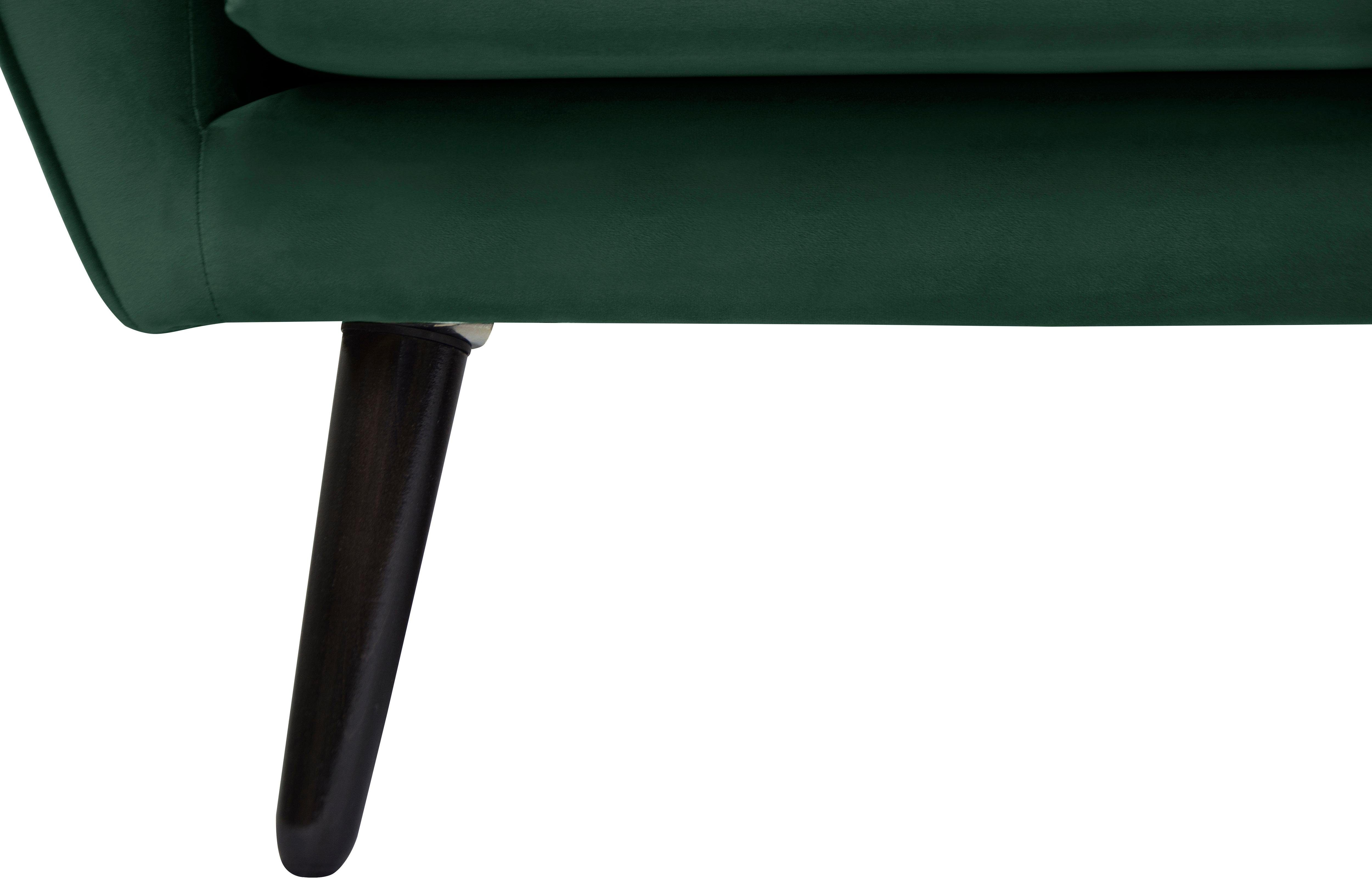 andas Fauteuil Bille met naad in het rugkussen en eikenhouten poten, design by morten georgsen