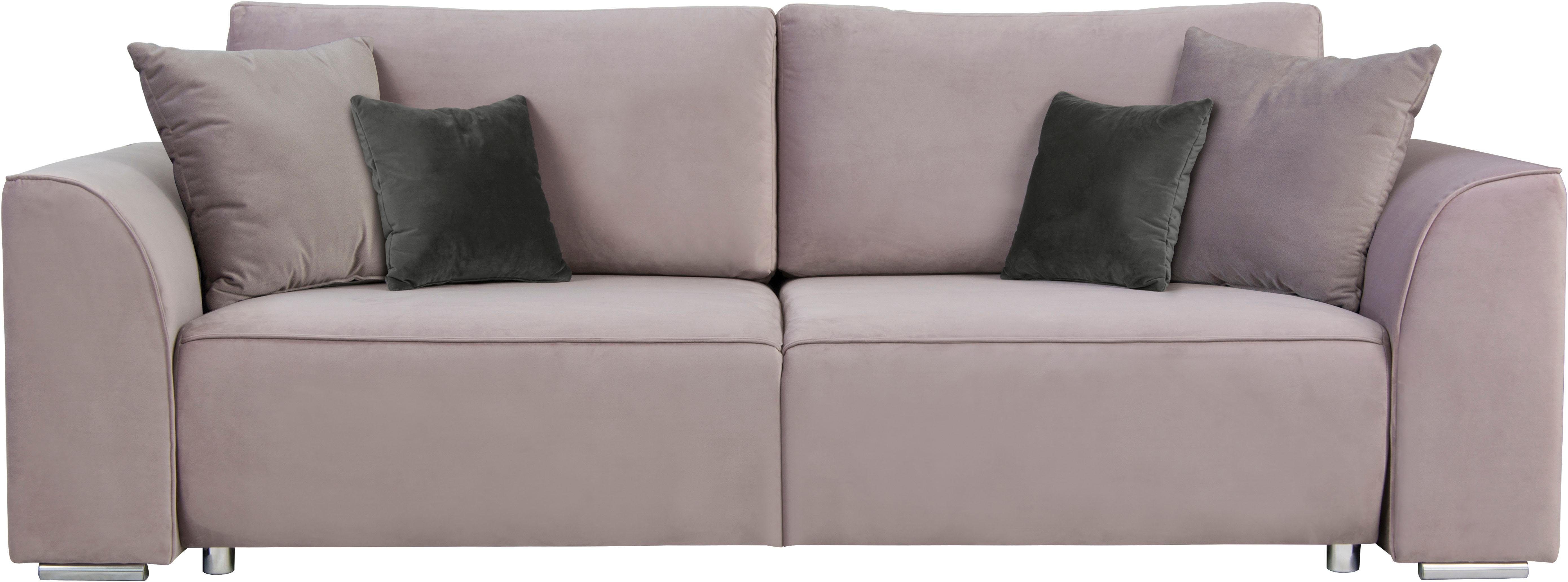INOSIGN 3-zitsbank BEATRICE optionele slaapbank met bedlade, B/D/H 250/107/92 cm