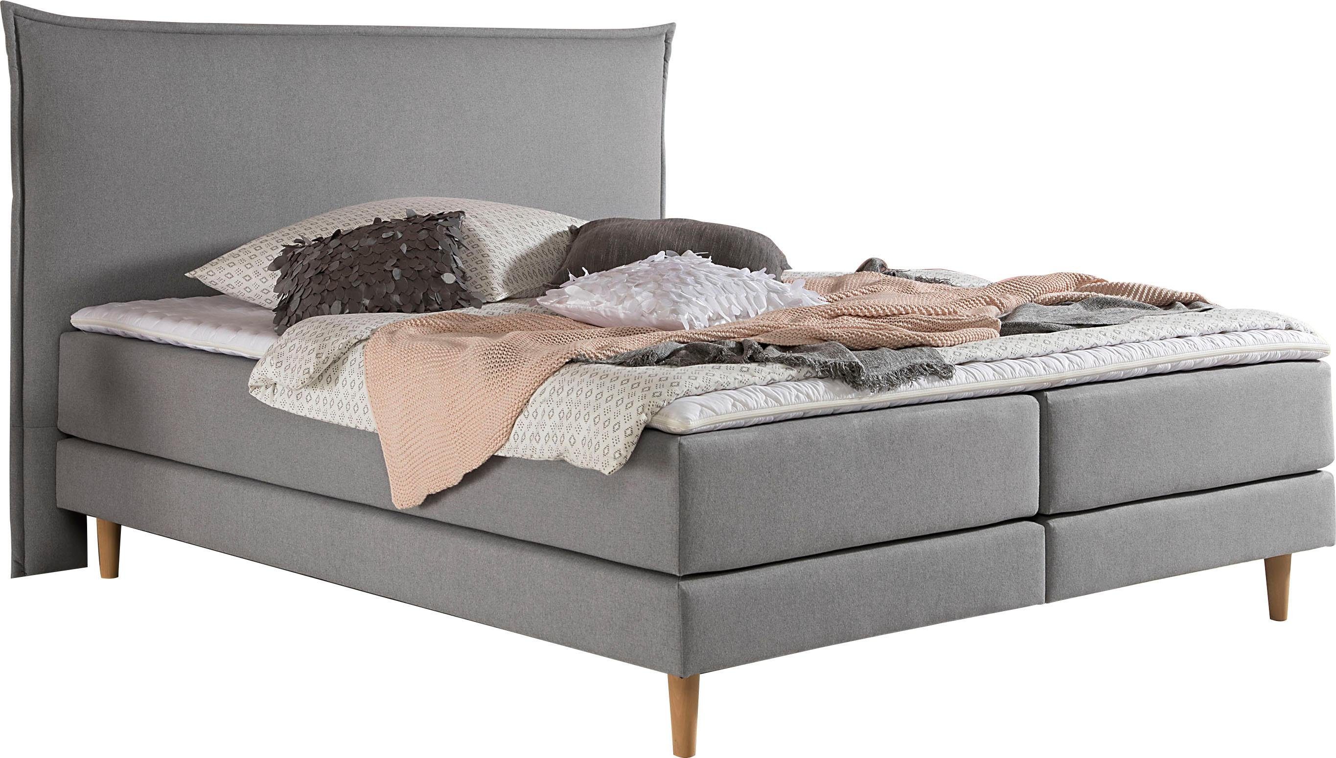 andas Boxspring KIRUNA in 4 breedten, 3 matrassoorten, tot 3 hardheden, incl. topmatras