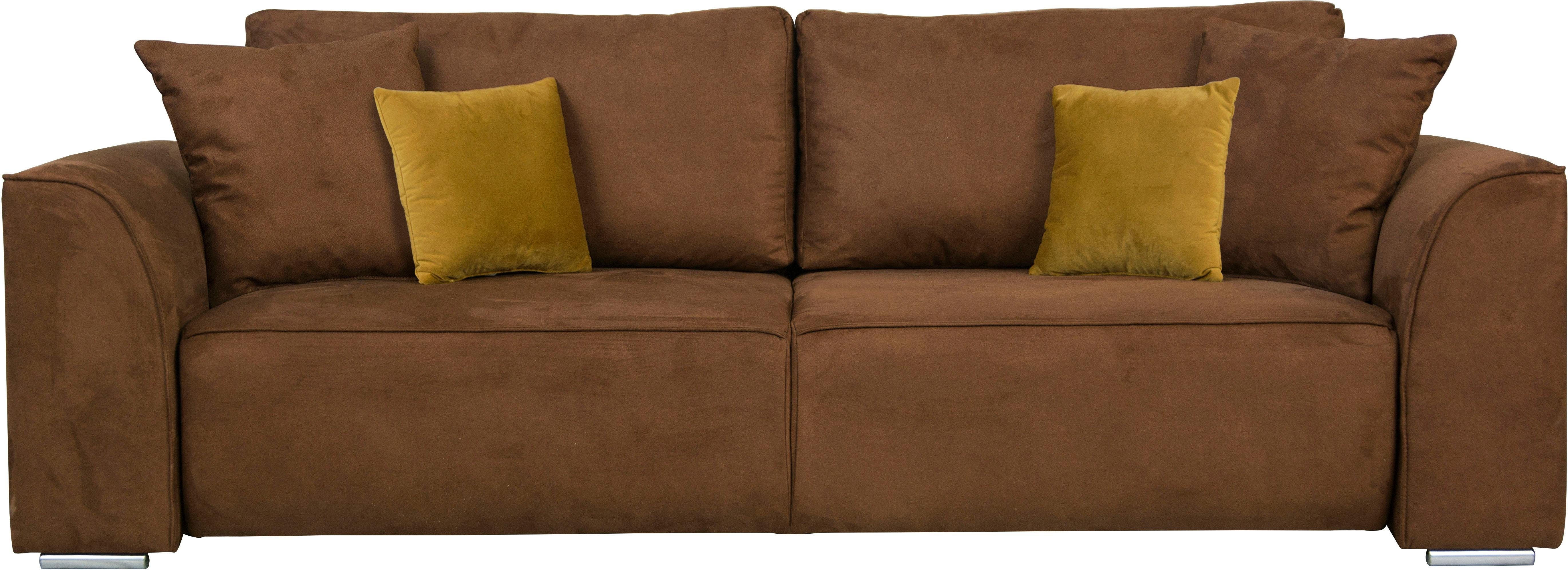 INOSIGN 3-zitsbank BEATRICE optionele slaapbank met bedlade, B/D/H 250/107/92 cm