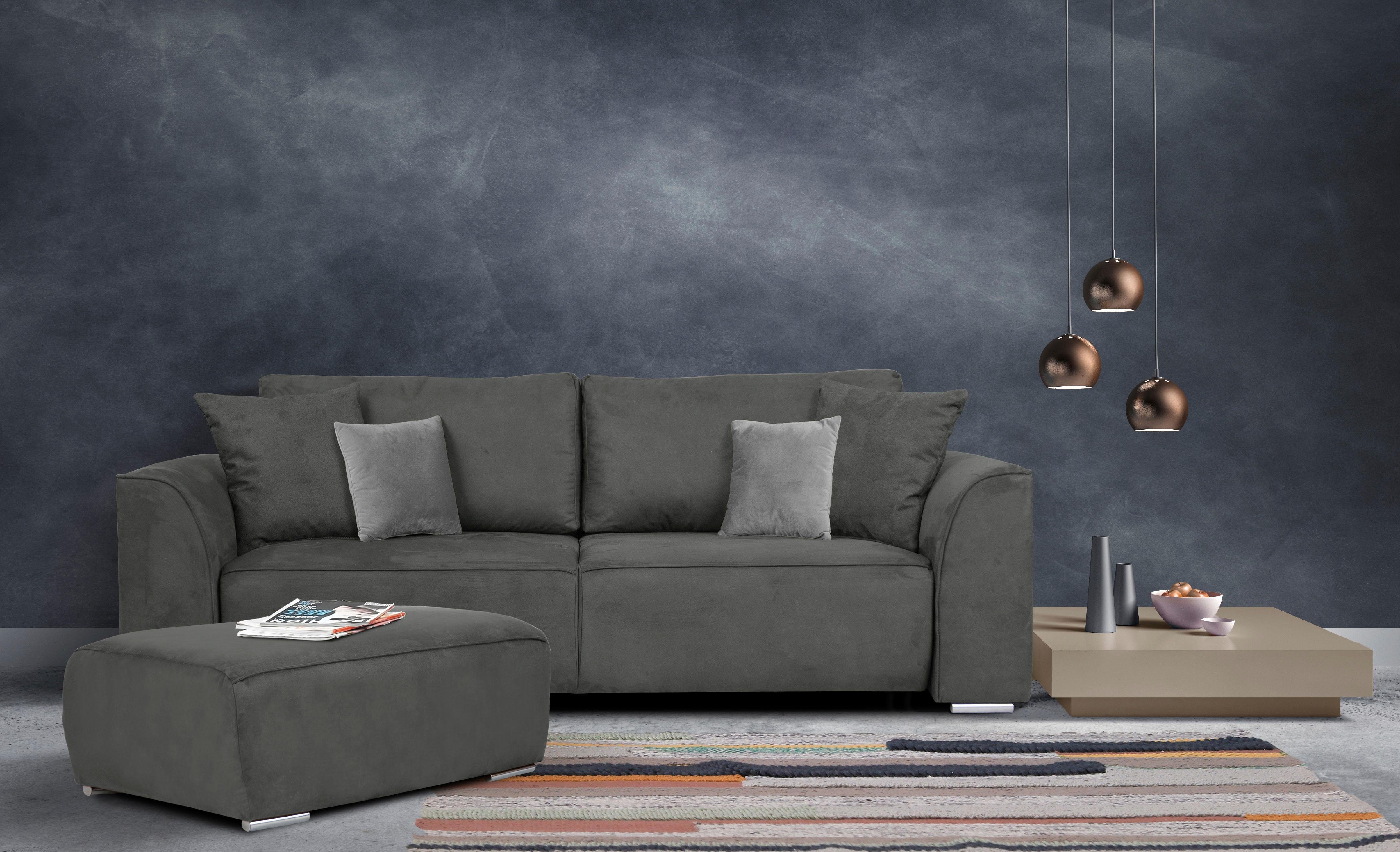 INOSIGN 3-zitsbank BEATRICE optionele slaapbank met bedlade, B/D/H 250/107/92 cm