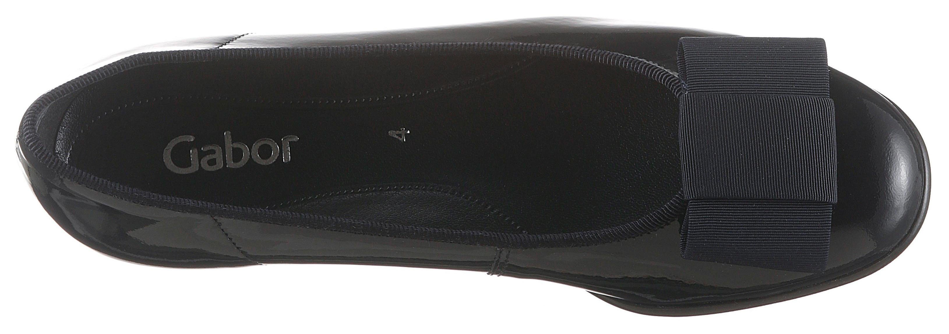 Gabor Ballerina's Flats, kitten heel, feestelijke schoenen met decoratieve strik