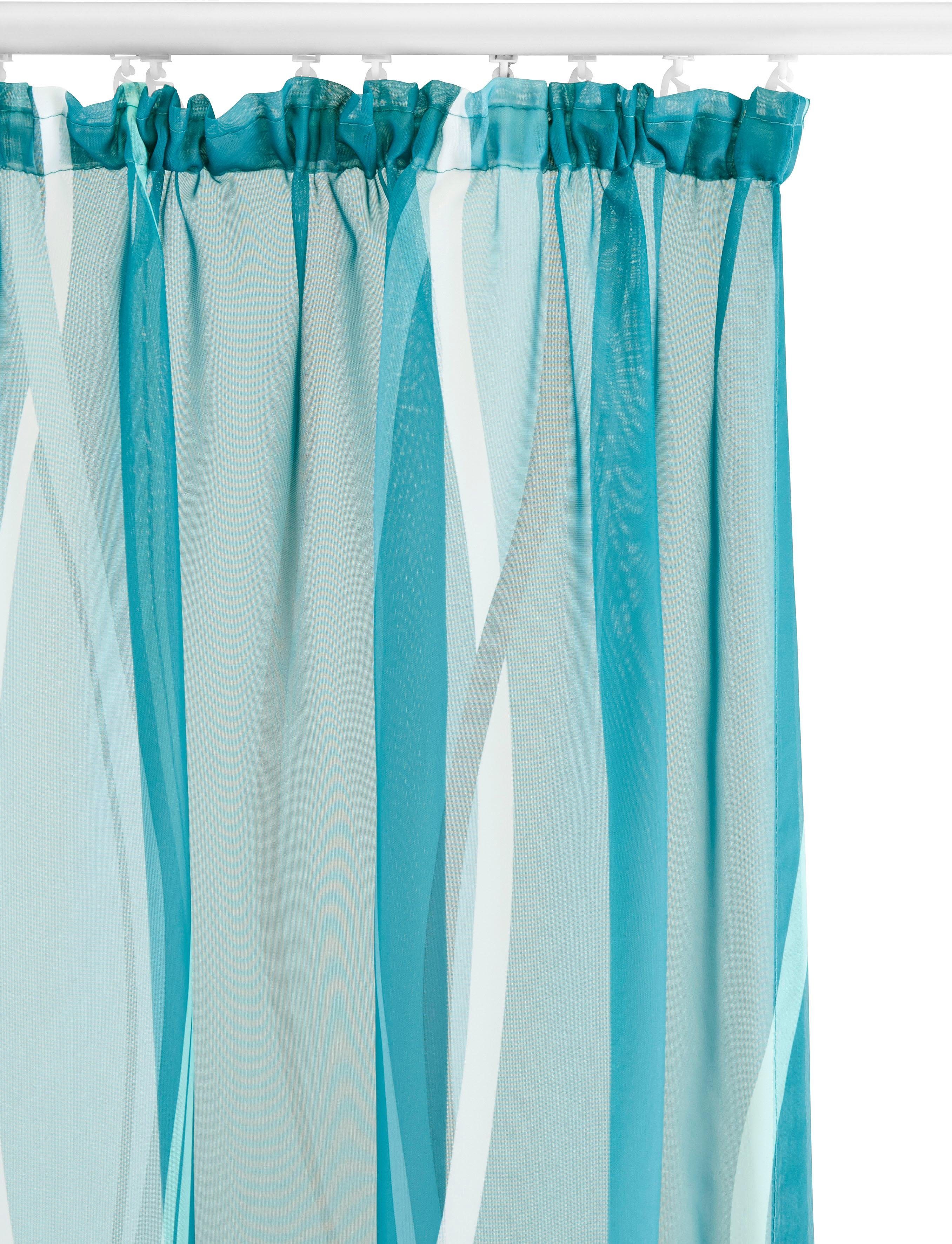 my home Gordijn Dimona set van 2, transparant, voile, polyester (2 stuks)