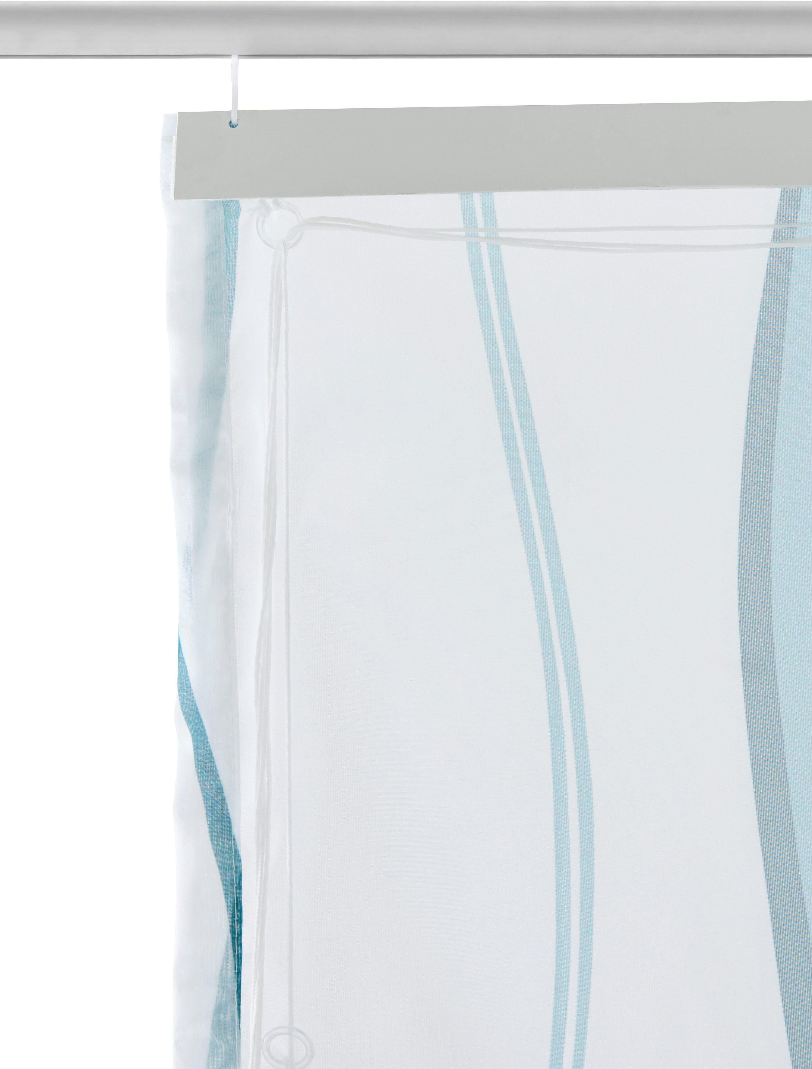 my home Romeins rolgordijn Dimona Transparant, voile, polyester, golven (1 stuk)