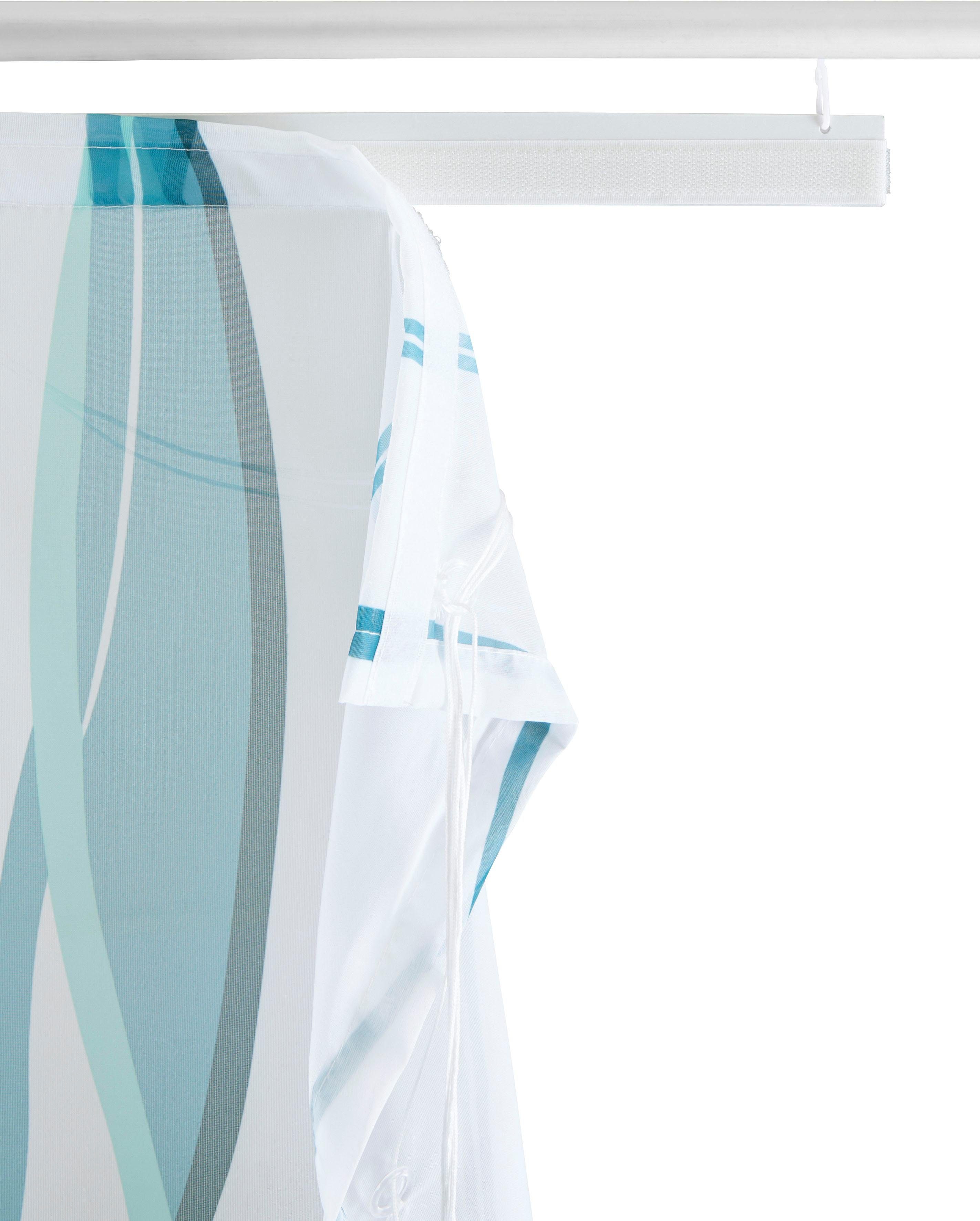 my home Romeins rolgordijn Dimona Transparant, voile, polyester, golven (1 stuk)
