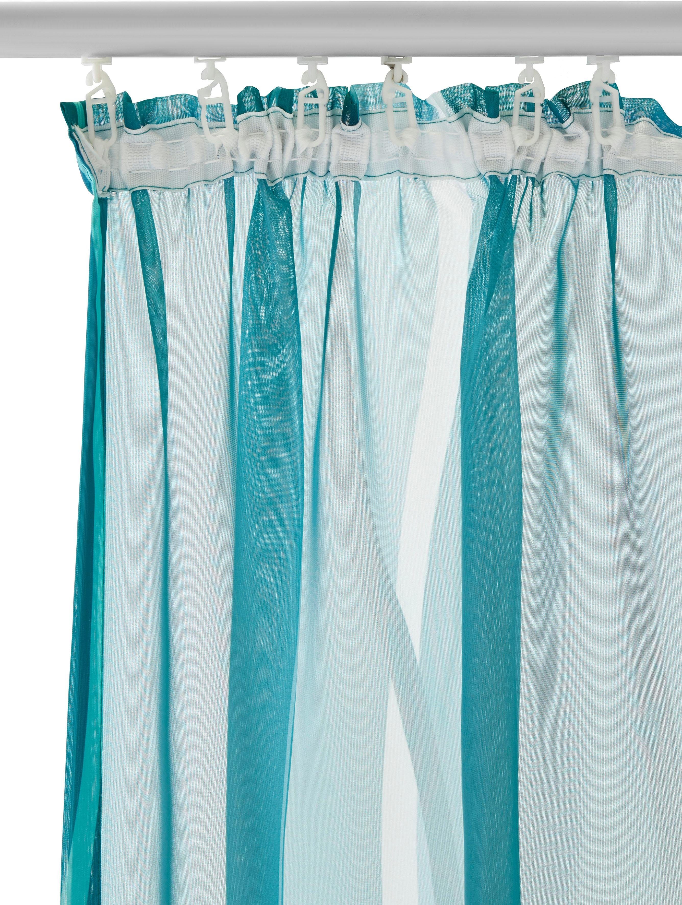my home Gordijn Dimona set van 2, transparant, voile, polyester (2 stuks)