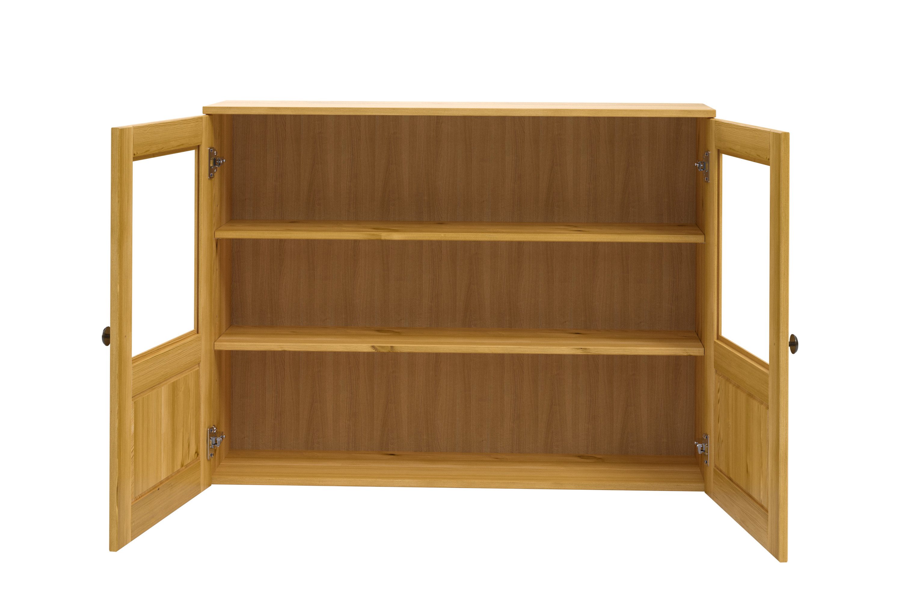 Home affaire Hangkast Alby2 Met metalen grepen en glazen deuren, breedte 100 cm