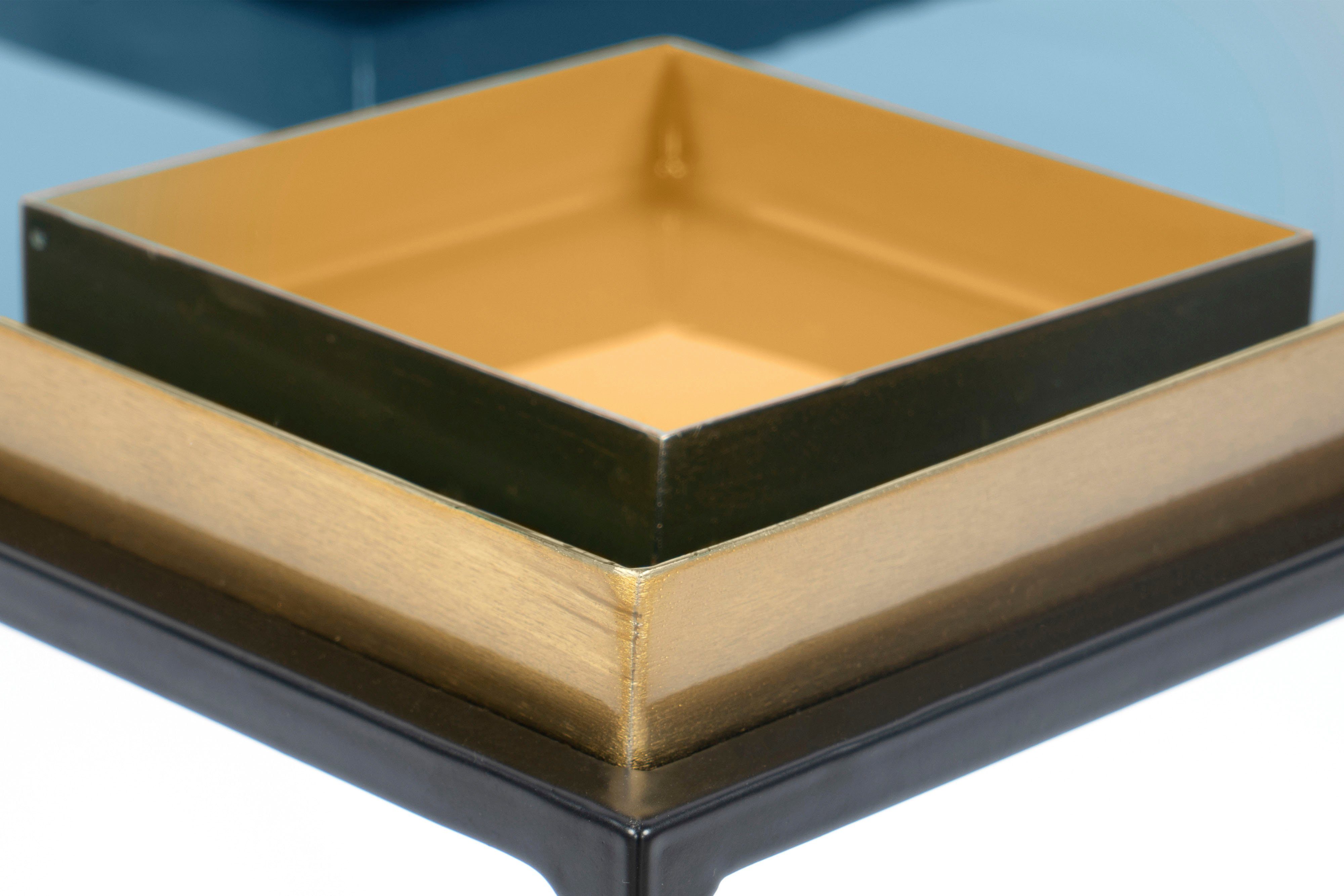 Kayoom Bijzettafel Famosa, metalen bijzettafel in vierkante vorm Kleurrijke tafel, afmetingen schaal: 11 x 11 x 2 / 15,8 x 11 x 2 cm (1 stuk)