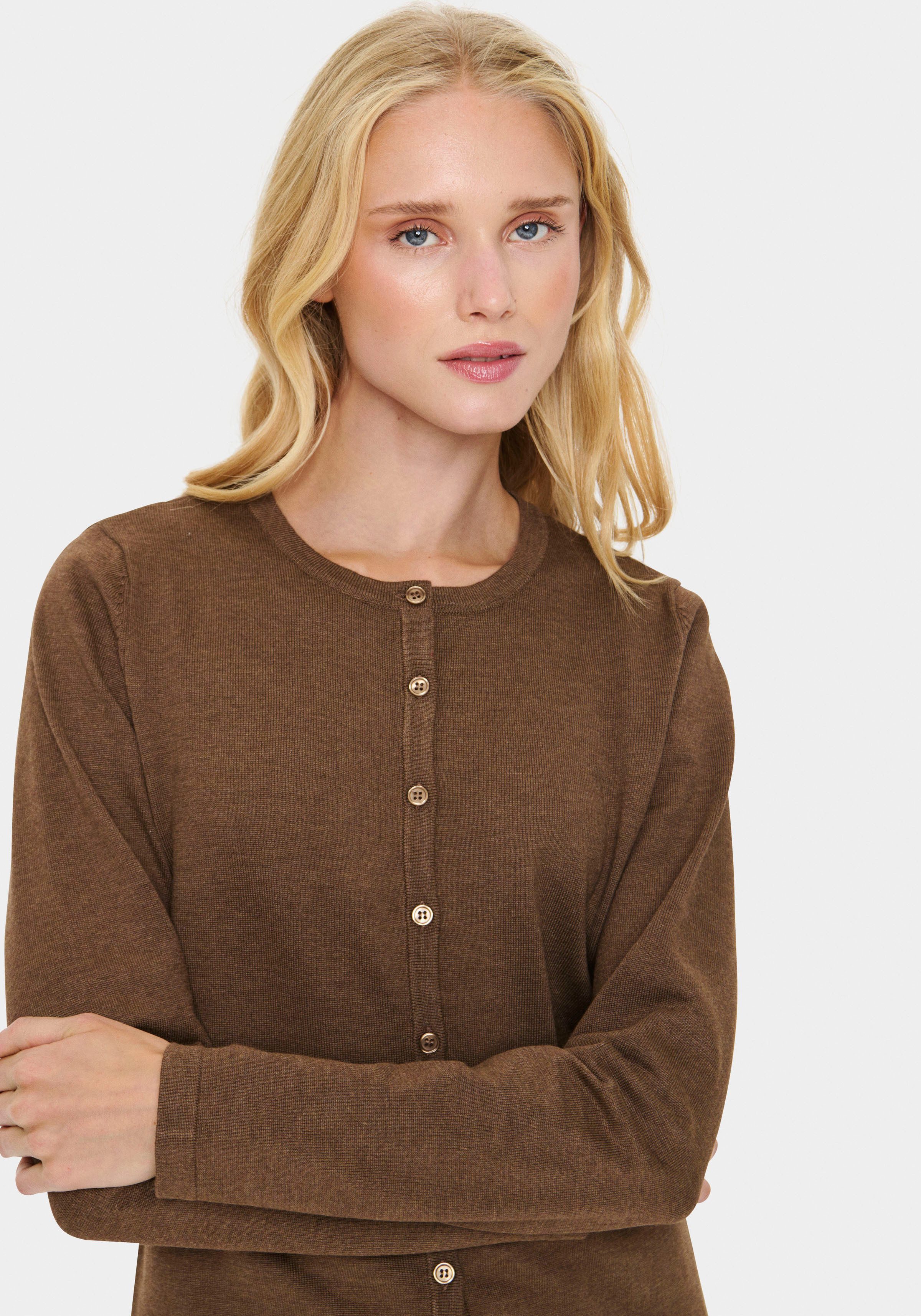Saint Tropez Vest A8661, MilaSZ R-Neck Cardigan
