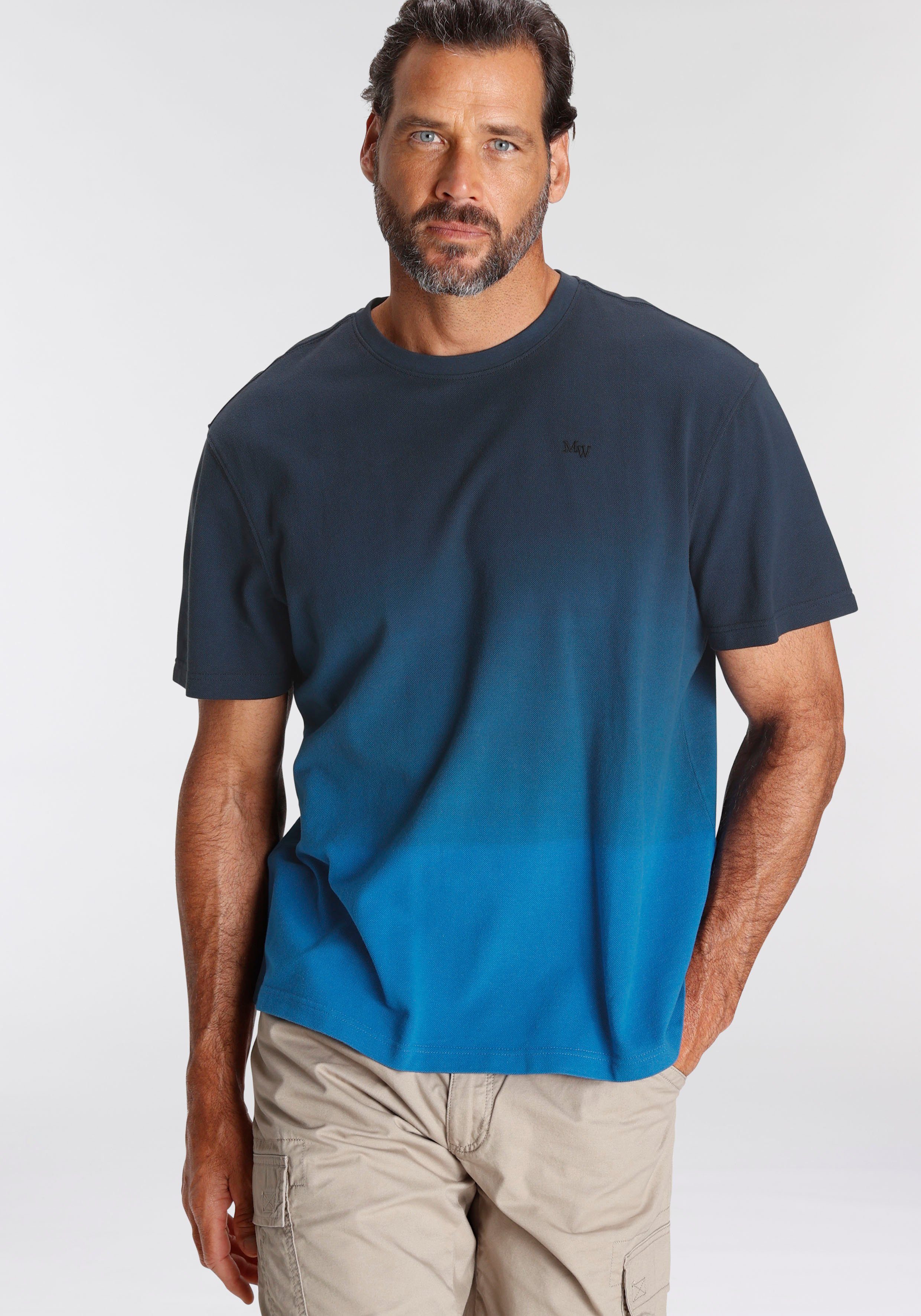 Man's World T-shirt Korte mouw, regular fit, effen, ronde hals