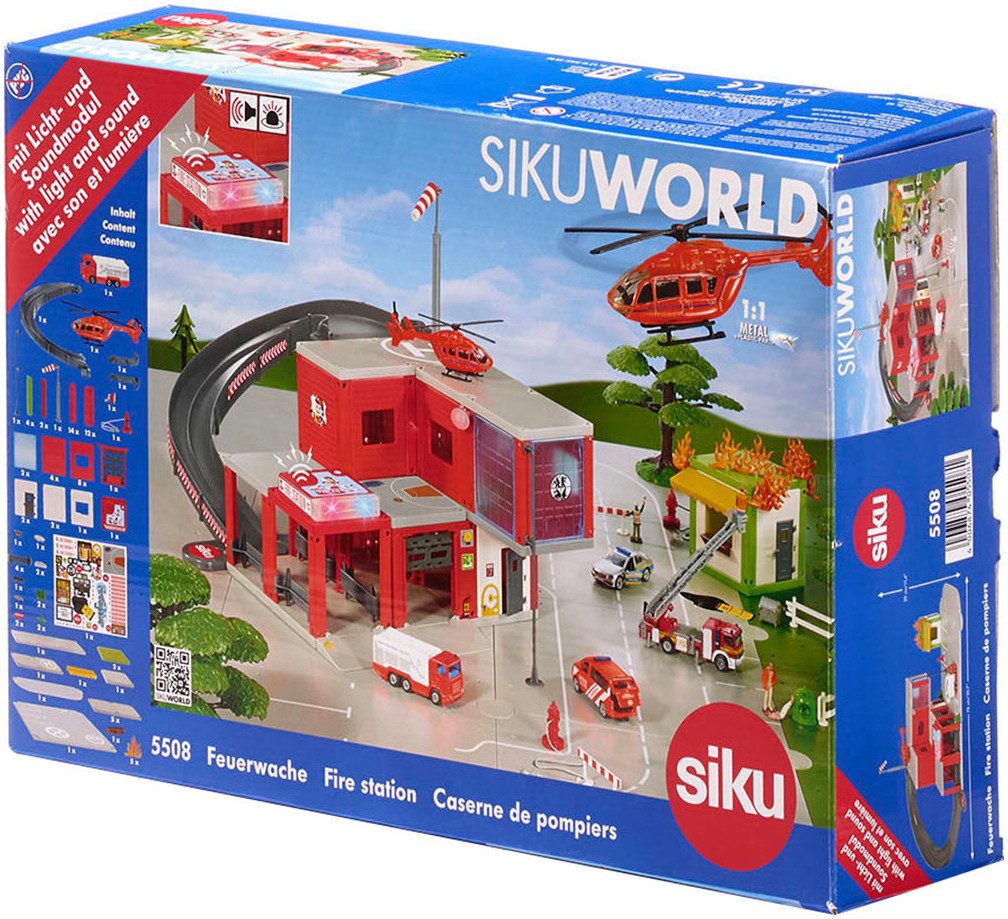 Siku Speelgoed-brandweerkazerne Siku World, brandweerkazerne (5508)