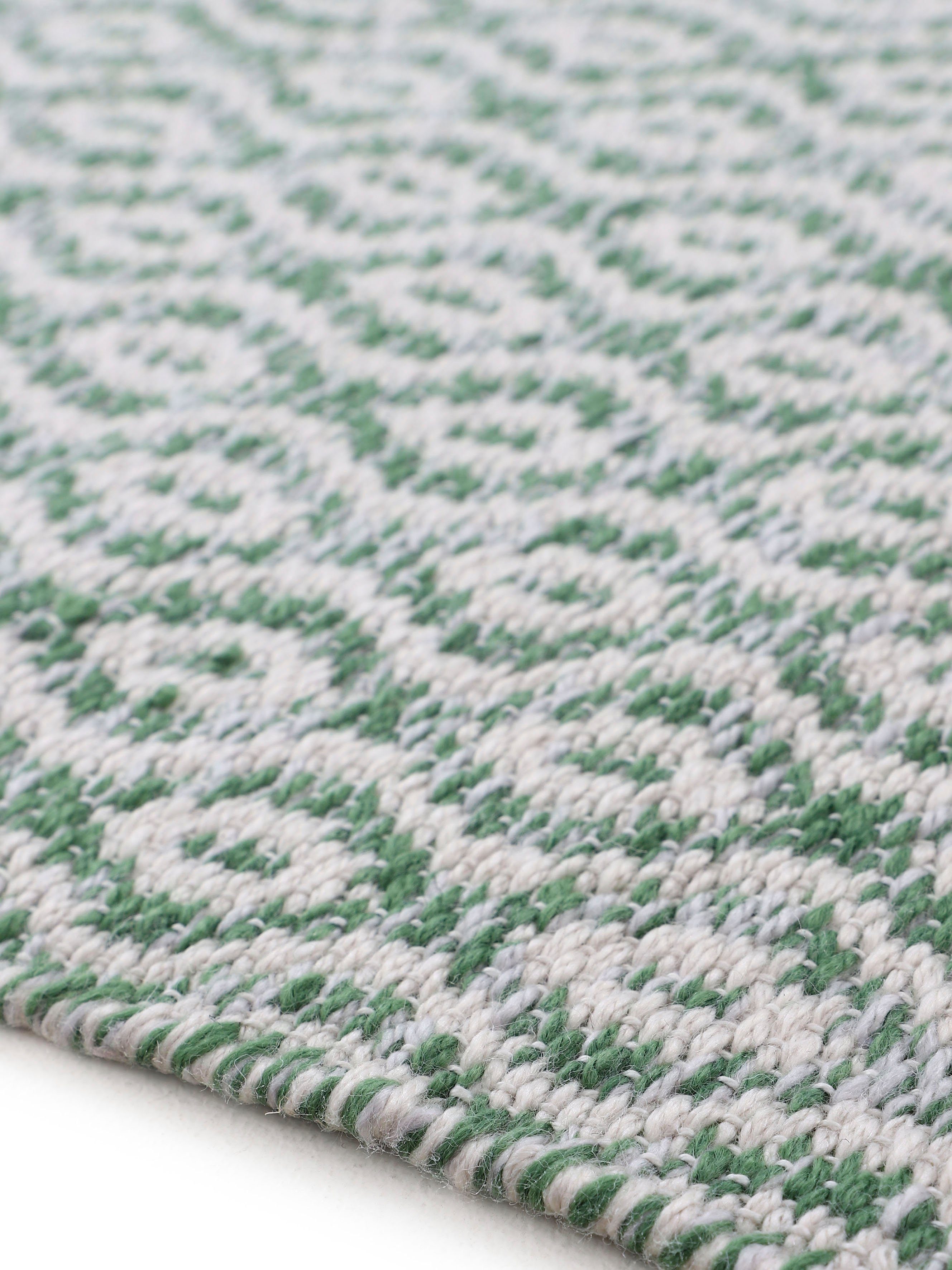carpetfine Vloerkleed Frida 202 Omkeerbaar tapijt, 100% gerecycled materiaal (PET), vlakweefsel, sisal uitstraling