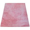 paco home hoogpolig vloerkleed bamba 410 flokati look, zacht, wasbaar, ideaal in de woonkamer  slaapkamer roze