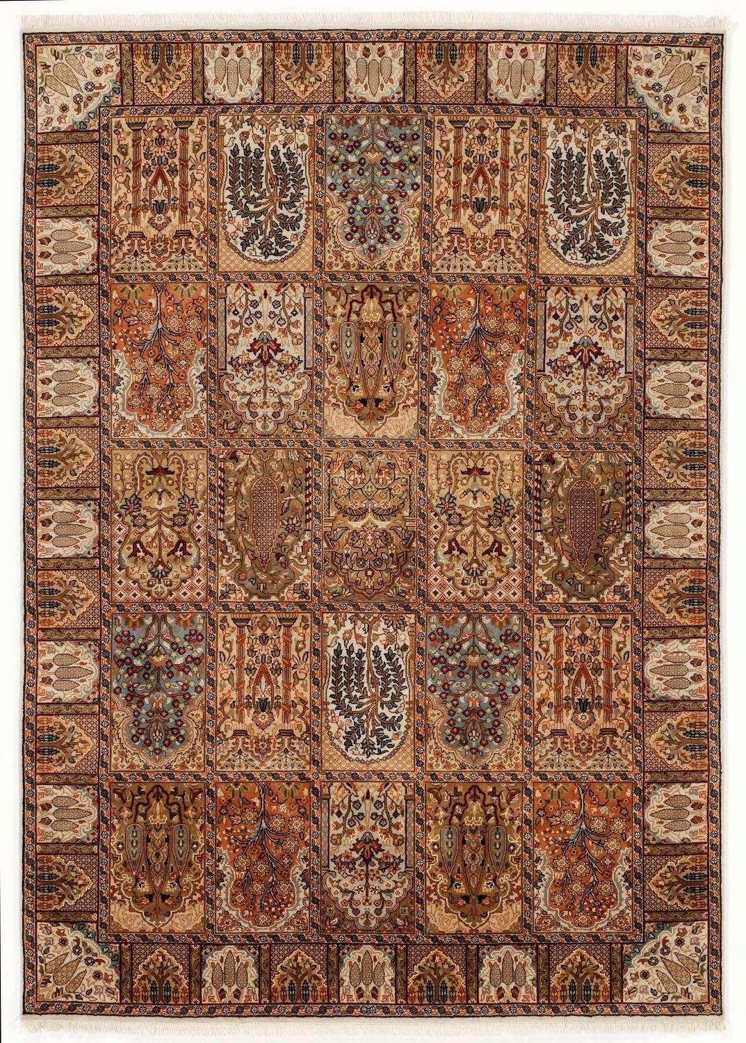 OCI DIE TEPPICHMARKE Loper Sonam Bakhtyari hoogwaardig met de hand geknoopt, met franje, woonkamer lopers maat 80x300 cm beige