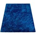 paco home hoogpolig vloerkleed bamba 410 flokati look, zacht, wasbaar, ideaal in de woonkamer  slaapkamer blauw