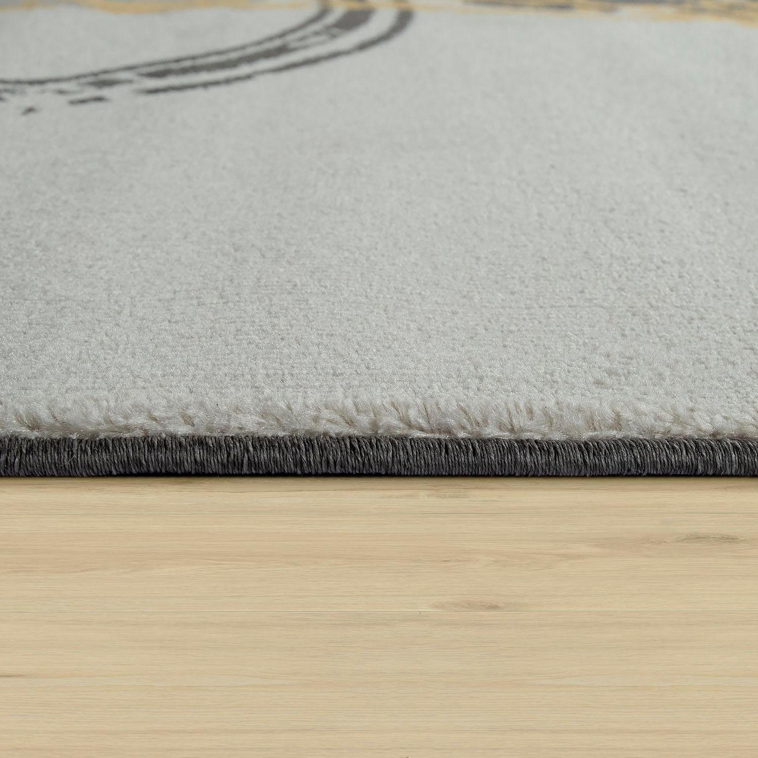 Paco Home Vloerkleed Pattern 129 Korte pool, modern design met cirkels