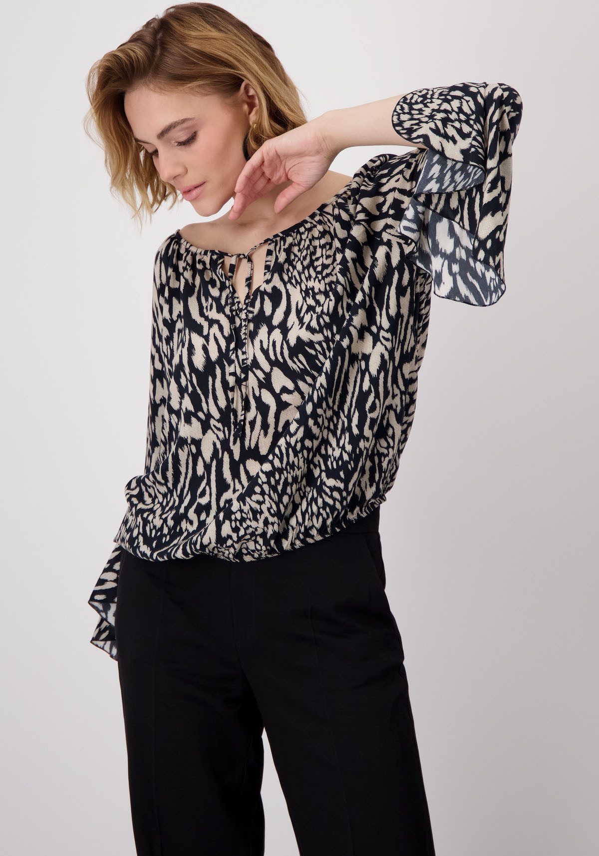 Monari Blouse zonder sluiting