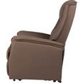duo collection relaxfauteuil londen xxl tv-fauteuil met opstahulp tot 150 kg belastbaar bruin