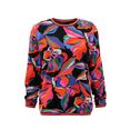 aniston casual sweatshirt bedrukt met kleurrijke, grafische bloemen multicolor