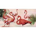 my home decoratief paneel teo rizzardi - flamingo's multicolor