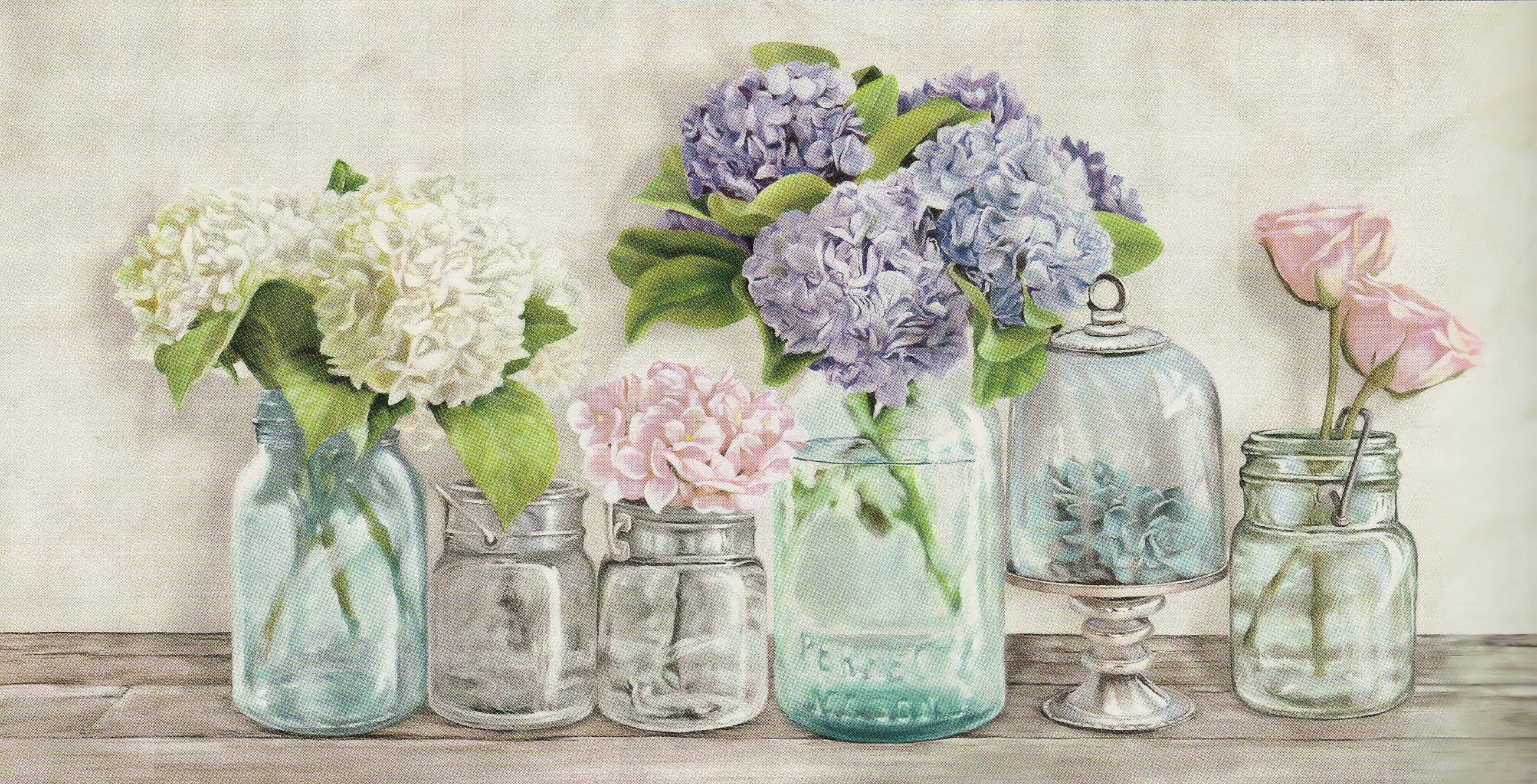 Home affaire Decoratief paneel JENNY THOMLINSON / bloemen in glazen